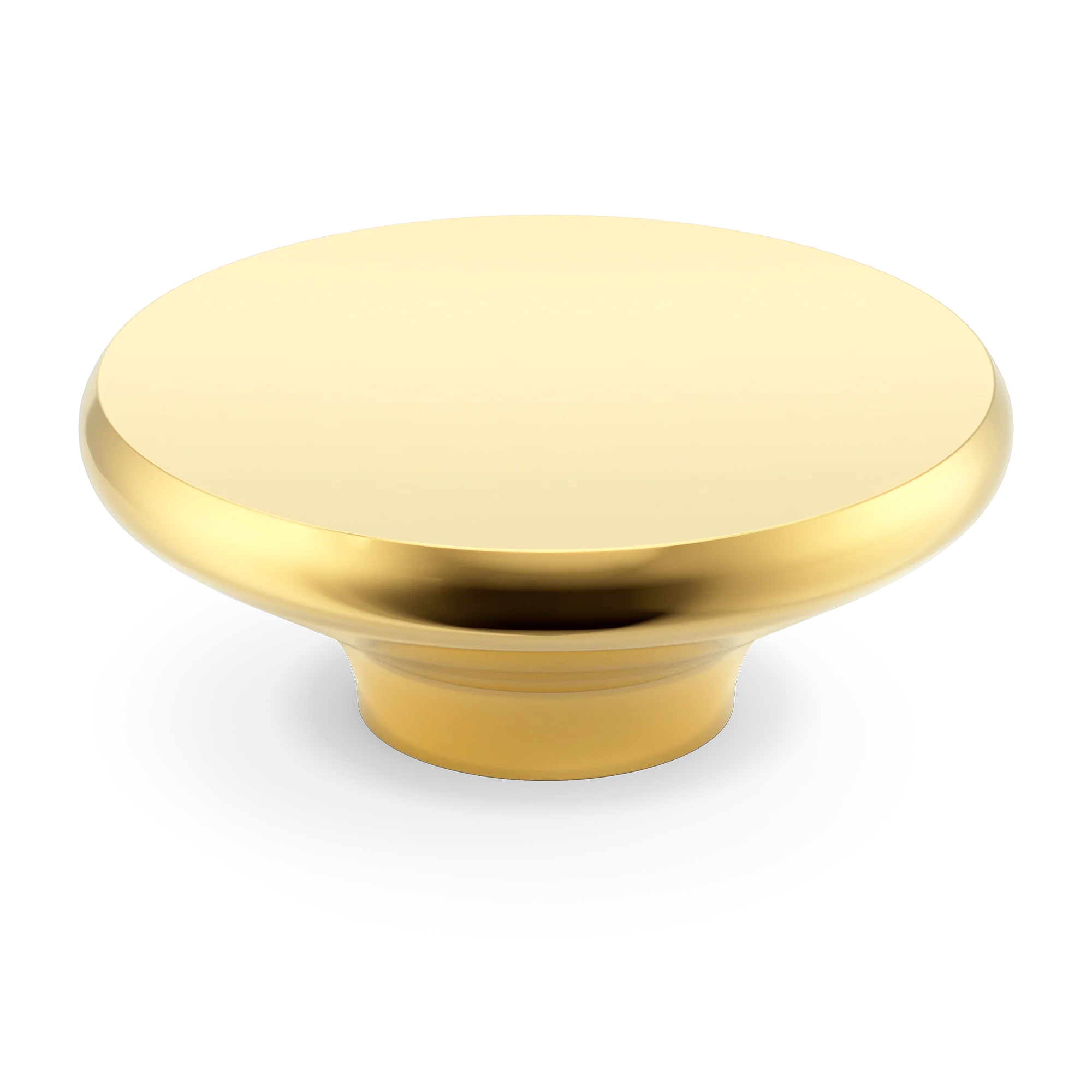 Armac Martin Colmore Circular Pull Handle in 100mm / Polished Brass Lacquered