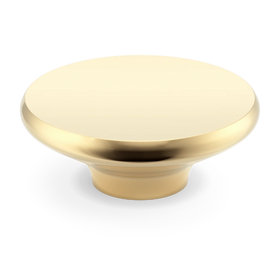Armac Martin Colmore Circular Pull Handle in 100mm / Polished Brass Unlacquered