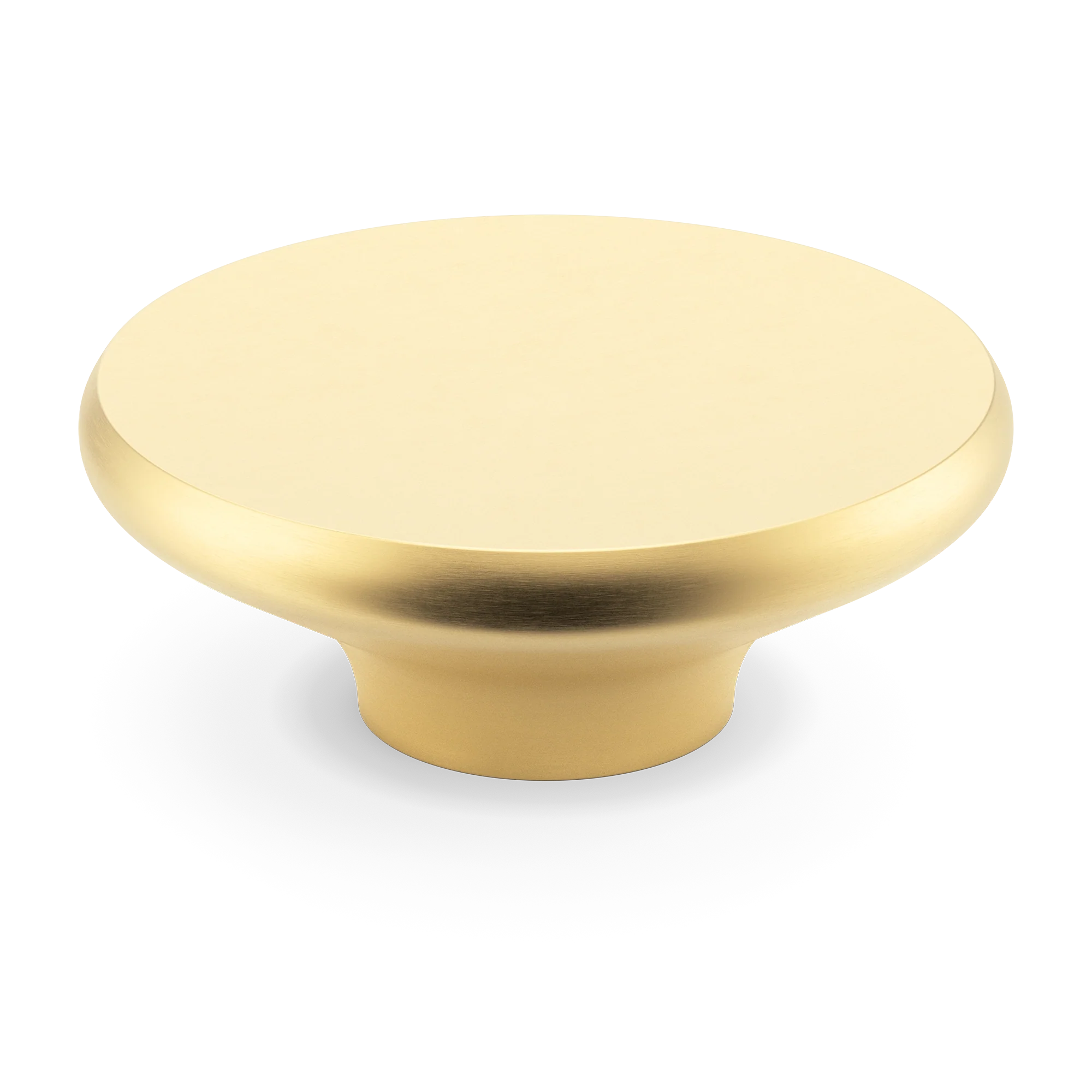 Armac Martin Colmore Circular Pull Handle in 100mm / Satin Brass Satin Lacquered