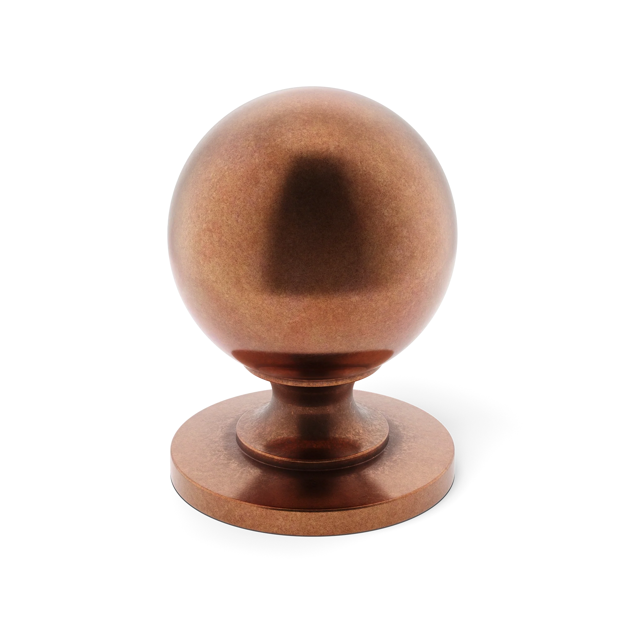 Armac Martin Cotswold Ball Cabinet Knob in 19mm / Aged Copper