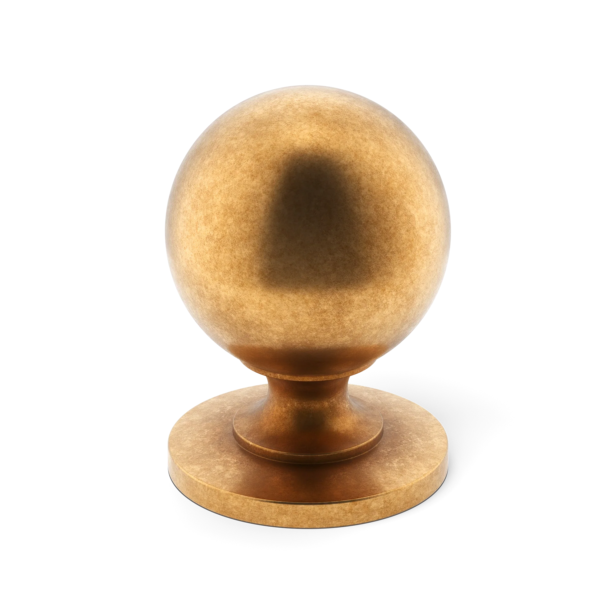 Armac Martin Cotswold Ball Cabinet Knob in 19mm / Burnished Brass