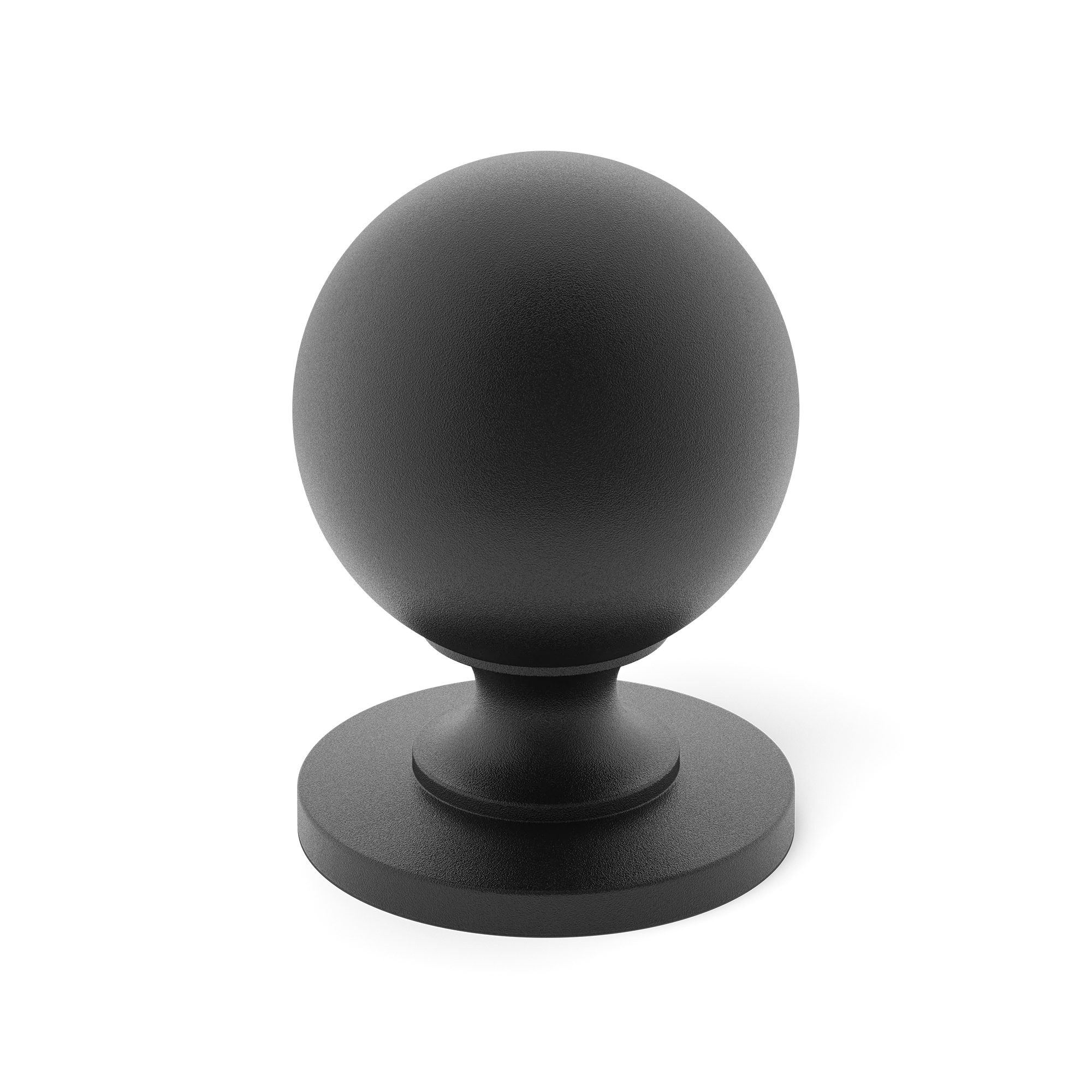 Armac Martin Cotswold Ball Cabinet Knob in 19mm / Matt Black Lacquered