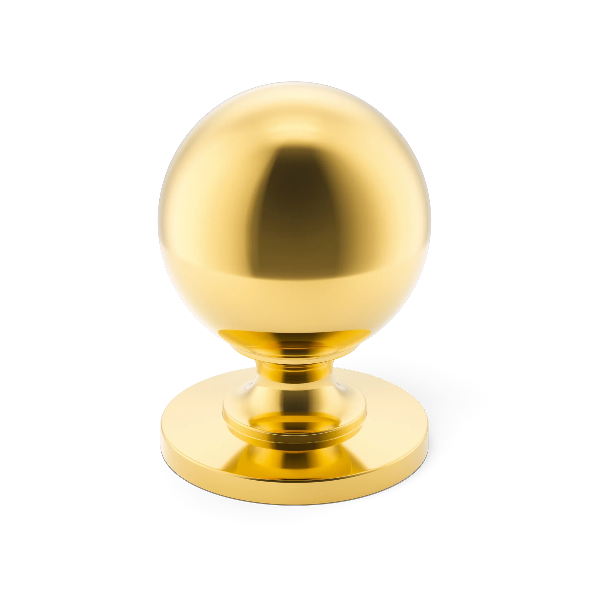 Armac Martin Cotswold Ball Cabinet Knob in 19mm / Polished Brass Lacquered