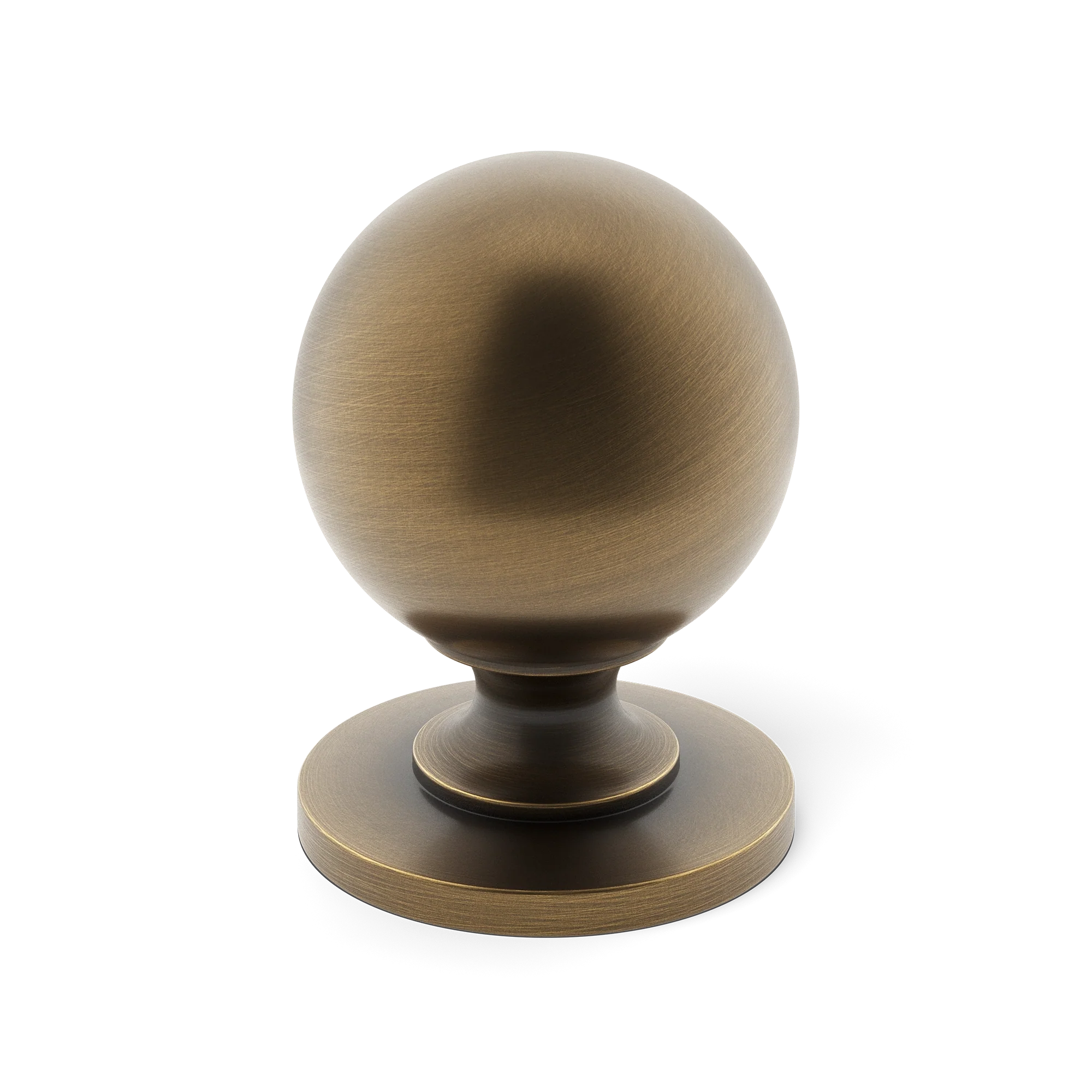 Armac Martin Cotswold Ball Cabinet Knob in 19mm / Satin Antique Satin Lacquered