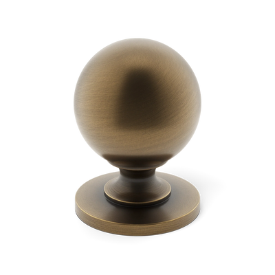 Armac Martin Cotswold Ball Cabinet Knob in 19mm / Satin Antique Satin Lacquered