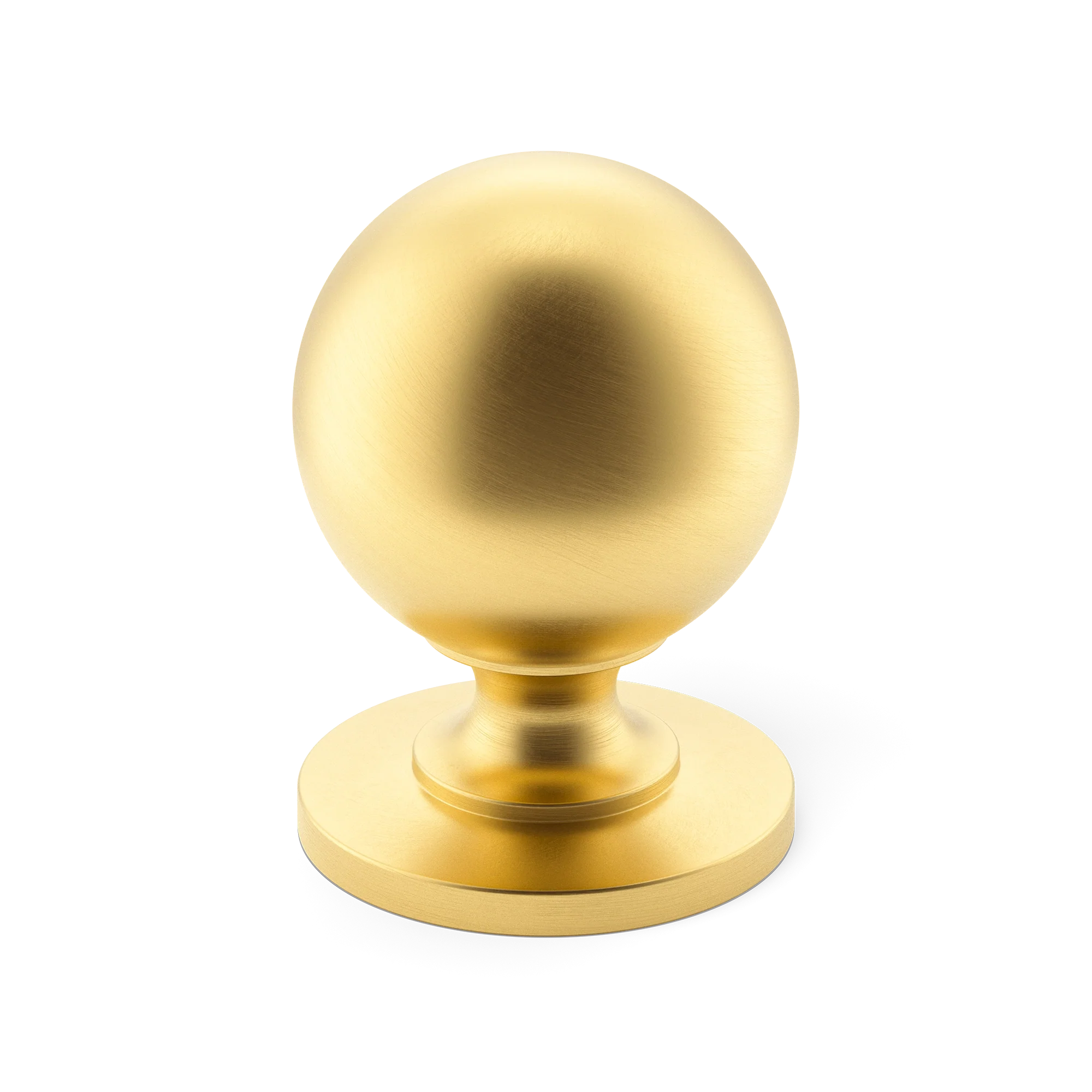 Armac Martin Cotswold Ball Cabinet Knob in 19mm / Satin Brass Lacquered