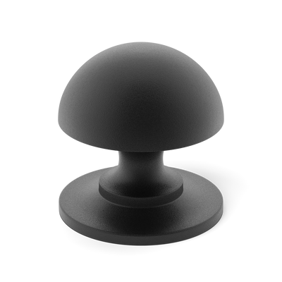 Armac Martin Cotswold Mushroom Cabinet Knob in 19mm / Matt Black Lacquered