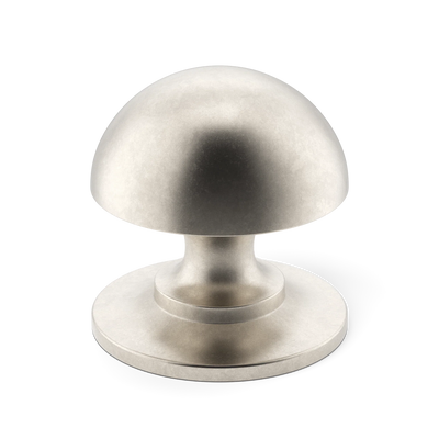 Armac Martin Cotswold Mushroom Cabinet Knob in 19mm / Barrelled Nickel Plate