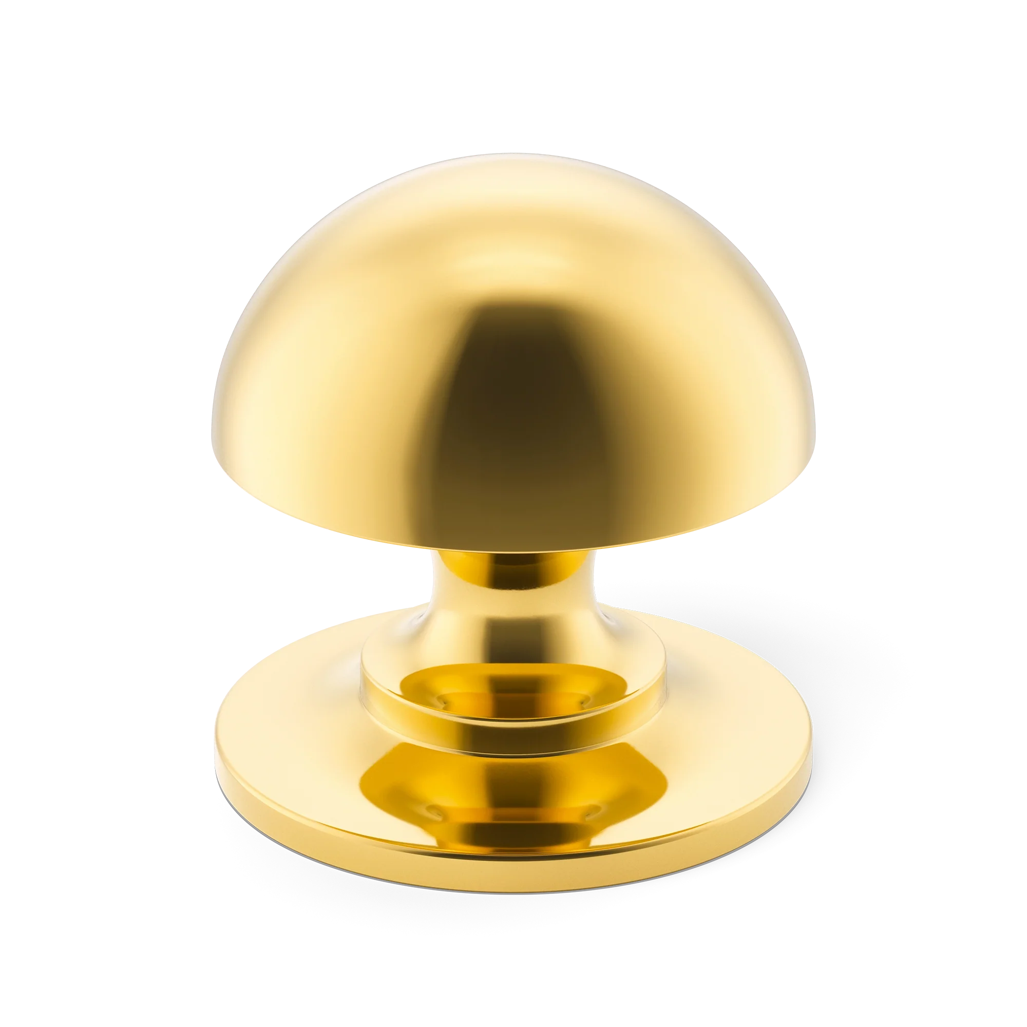 Armac Martin Cotswold Mushroom Cabinet Knob in 19mm / Polished Brass Lacquered