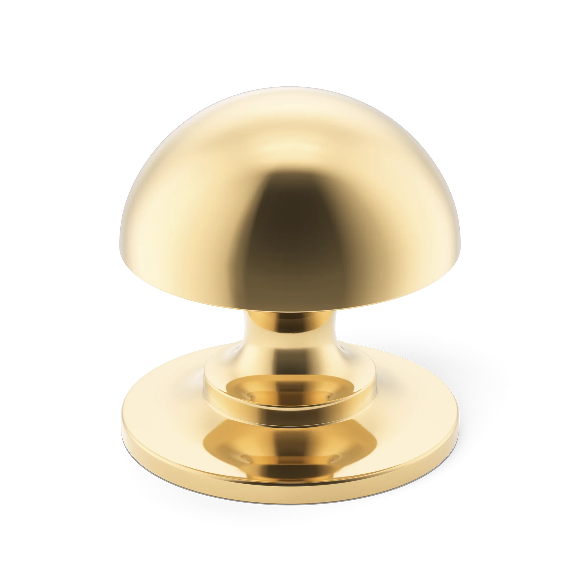 Armac Martin Cotswold Mushroom Cabinet Knob in 19mm / Polished Brass Unlacquered