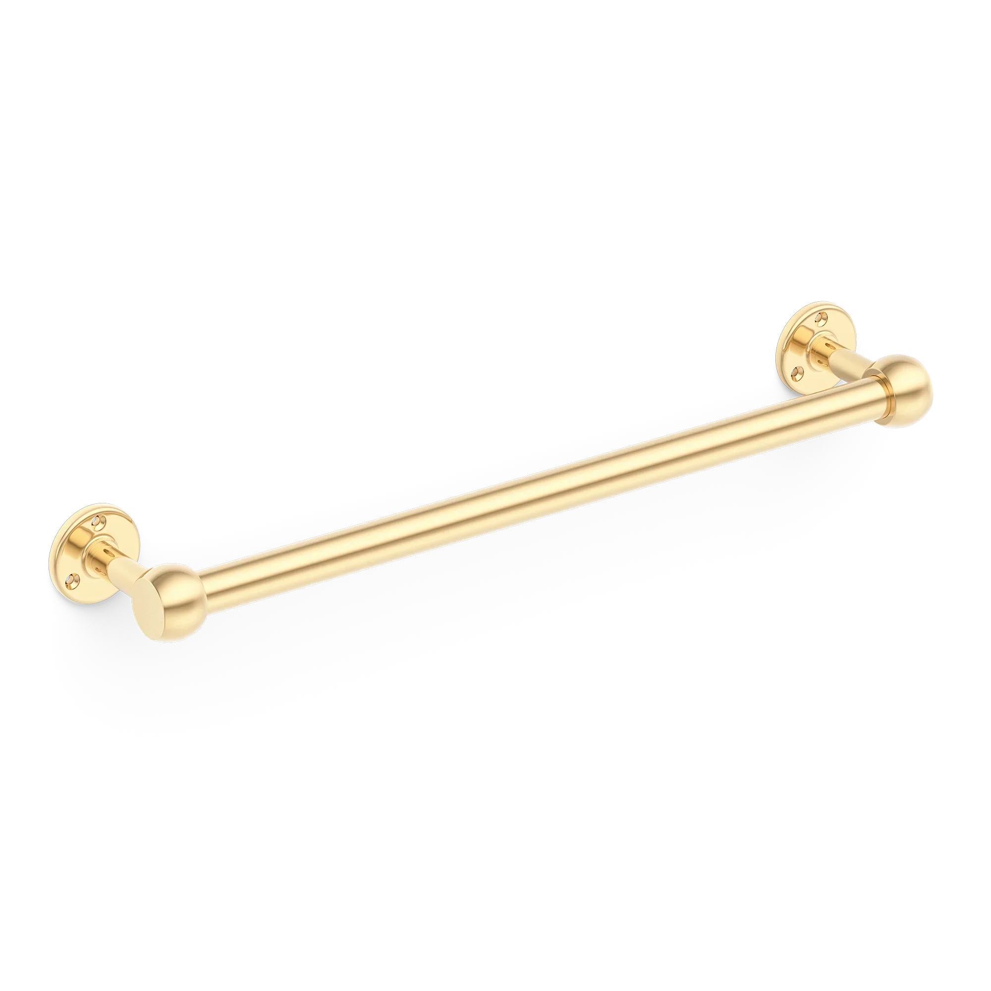 Armac Martin Cotswold Bath Towel Rail in 500mm / Polished Brass Unlacquered
