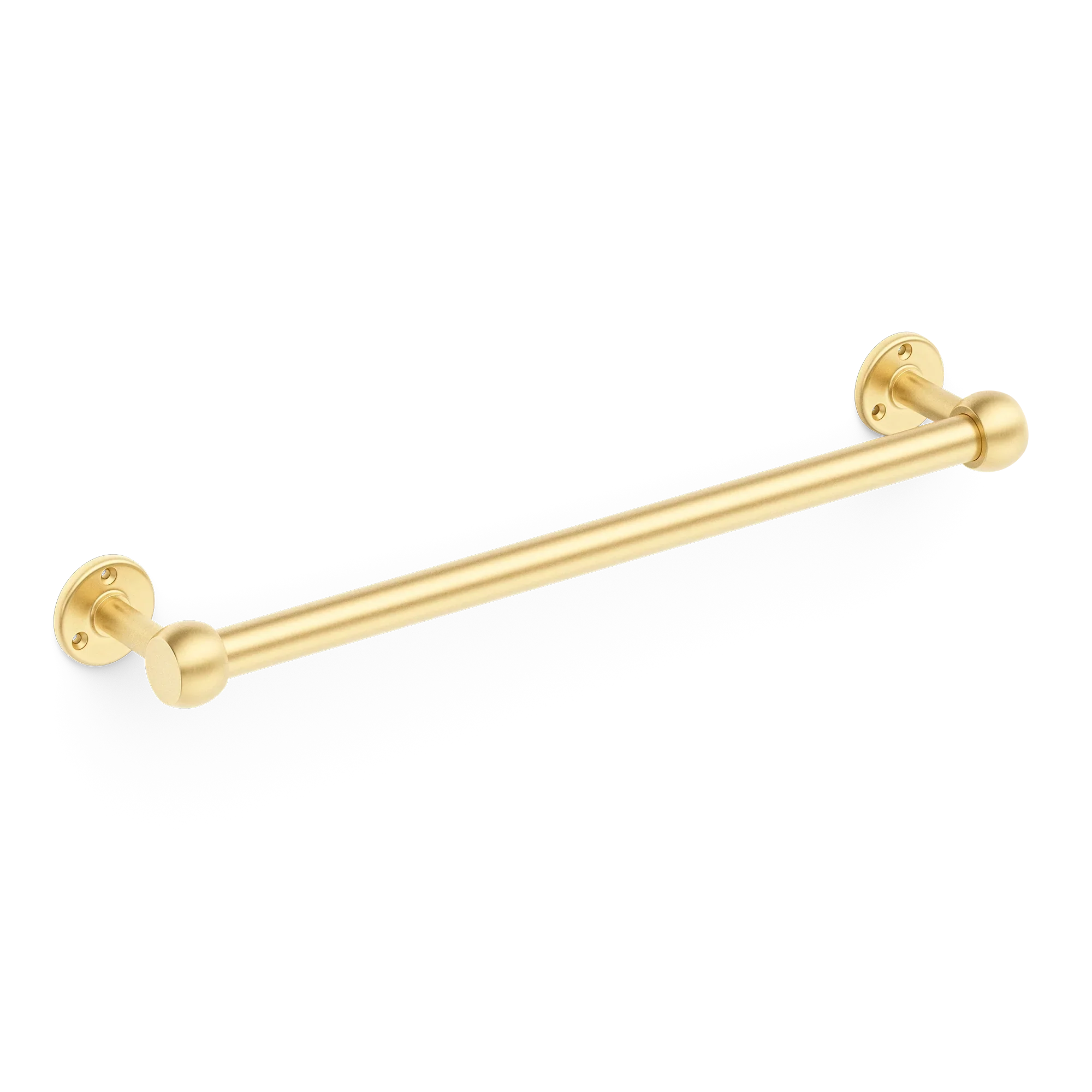 Armac Martin Cotswold Bath Towel Rail in 500mm / Satin Brass Unlacquered