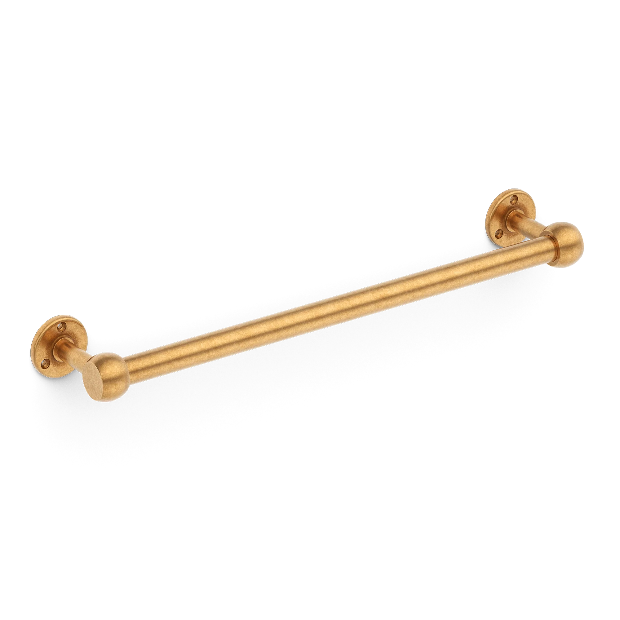Armac Martin Cotswold Slim Bath Towel Rail in 500mm / Burnished Brass