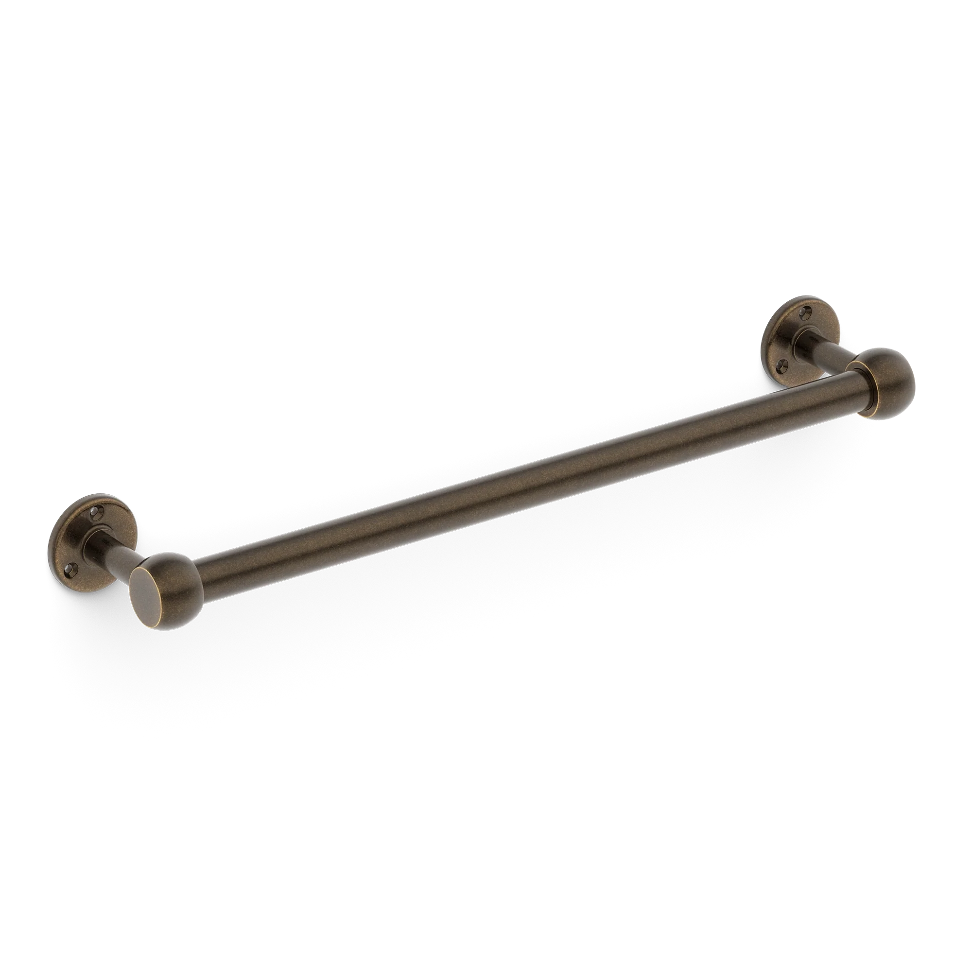 Armac Martin Cotswold Slim Bath Towel Rail in 500mm / Dark Aged Brass