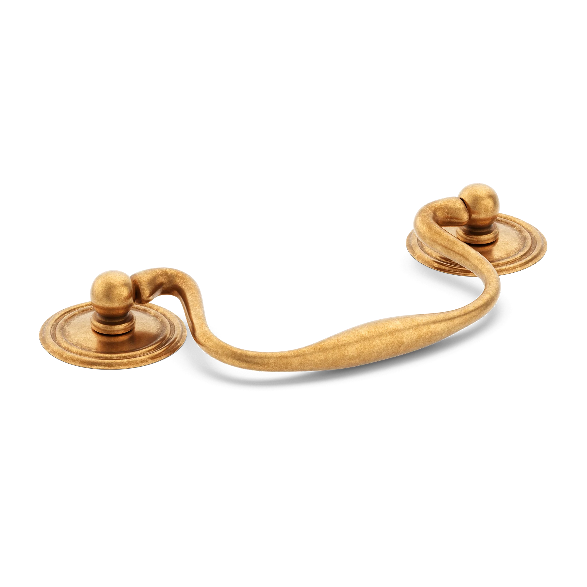 Armac Martin Cotswold Drop Handle in 76mm / Burnished Brass