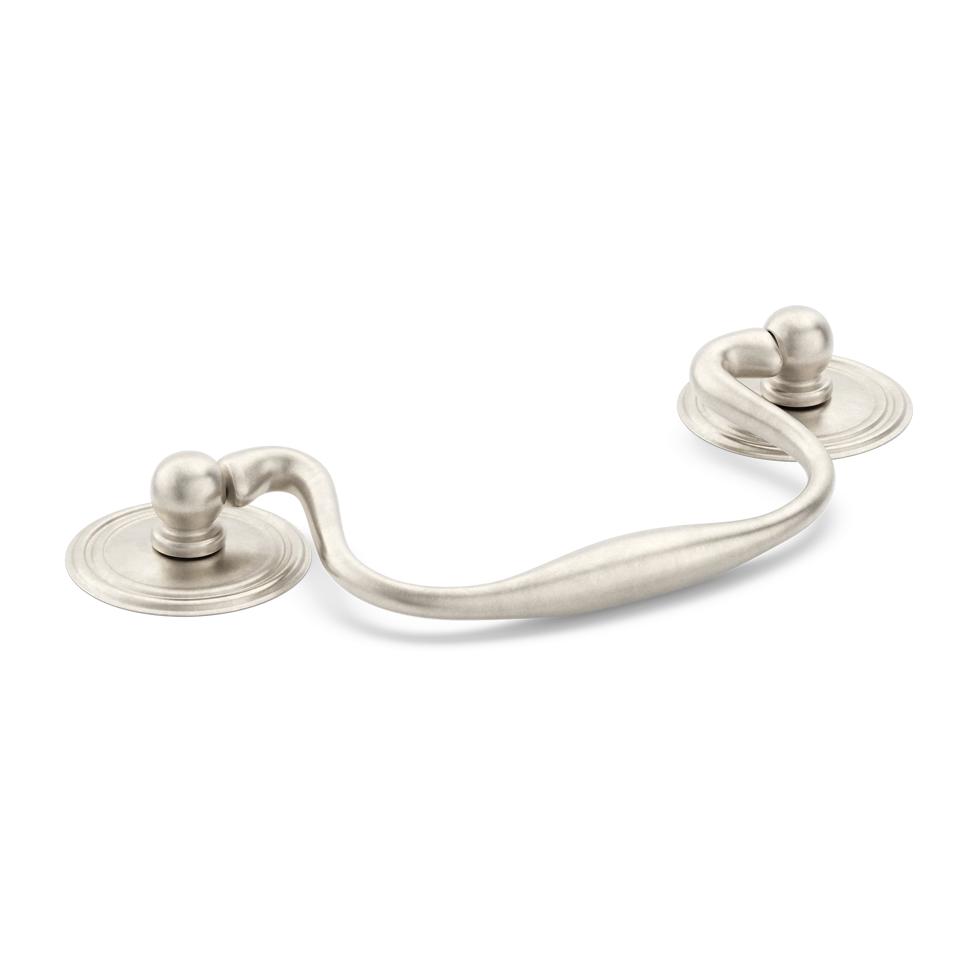 Armac Martin Cotswold Drop Handle in 76mm / Barrelled Nickel Plate