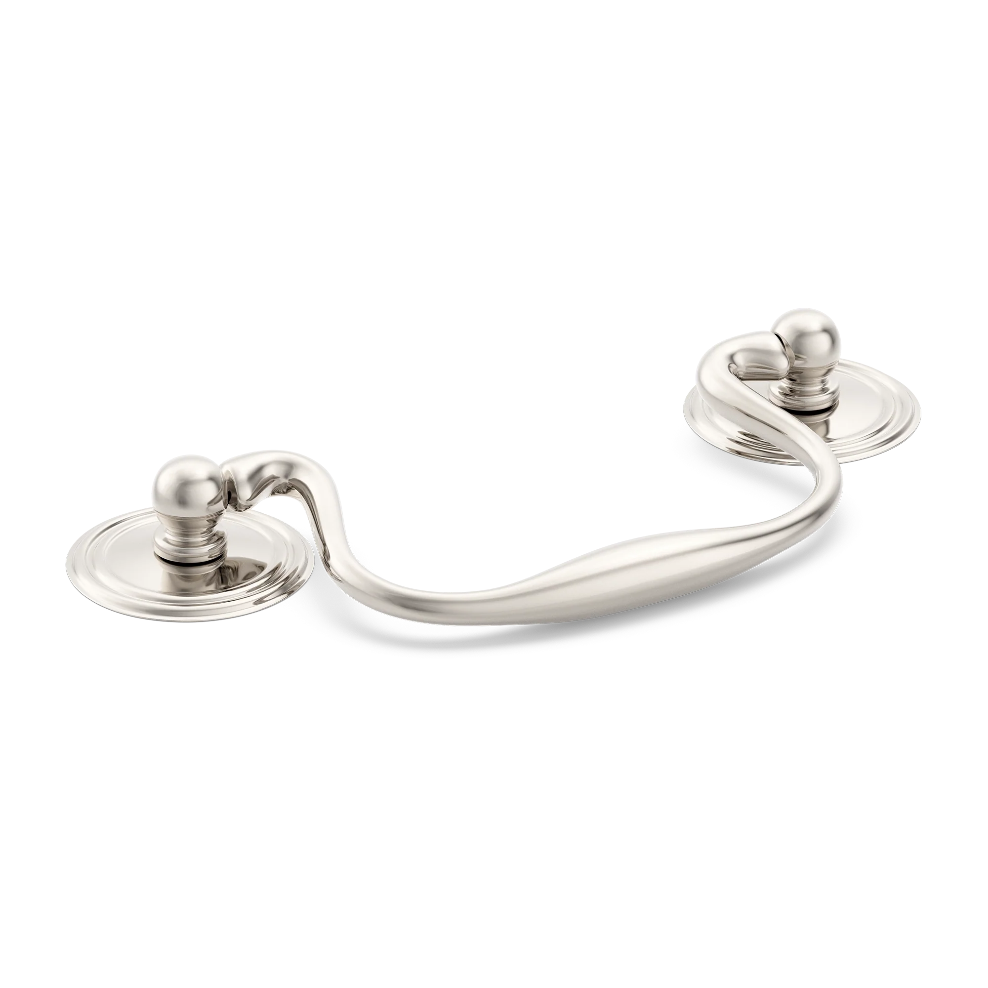 Armac Martin Cotswold Drop Handle in 76mm / Polished Nickel Plate