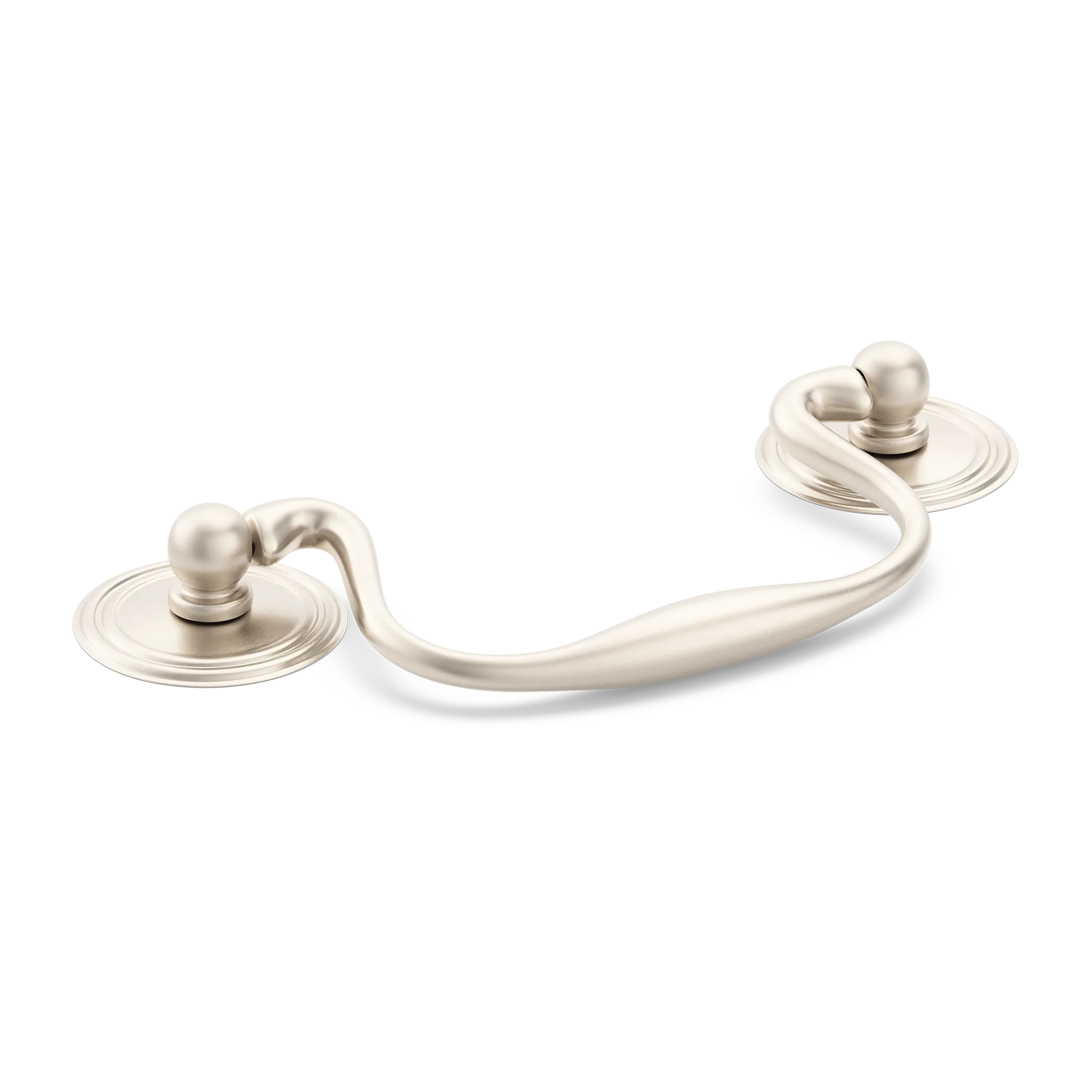 Armac Martin Cotswold Drop Handle in 76mm / Satin Nickel Plate