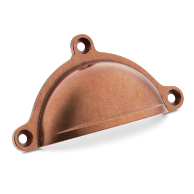 Armac Martin Cotswold Drawer Cup Pull in 98mm / Aged Copper