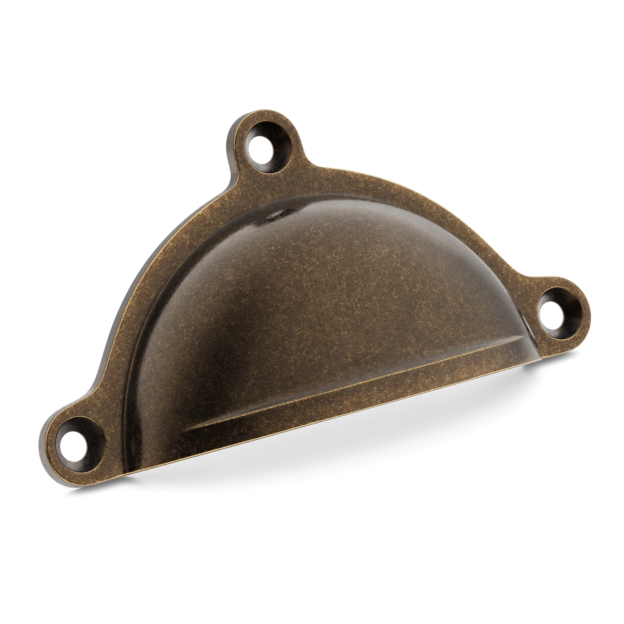 Armac Martin Cotswold Drawer Cup Pull in 98mm / Dark Aged Brass