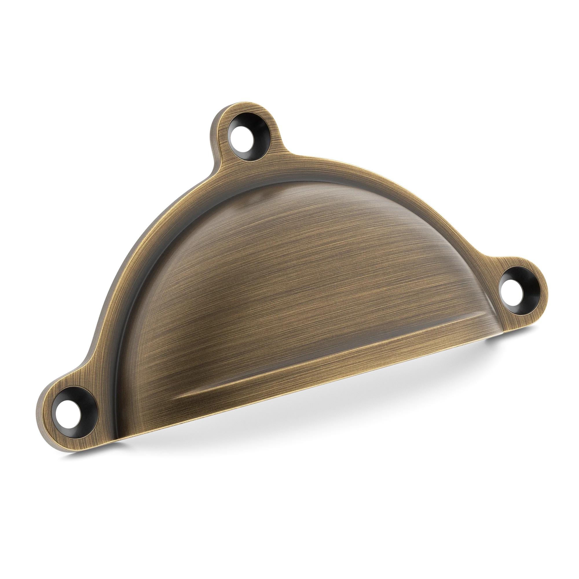 Armac Martin Cotswold Drawer Cup Pull in 98mm / Satin Antique Satin Lacquered