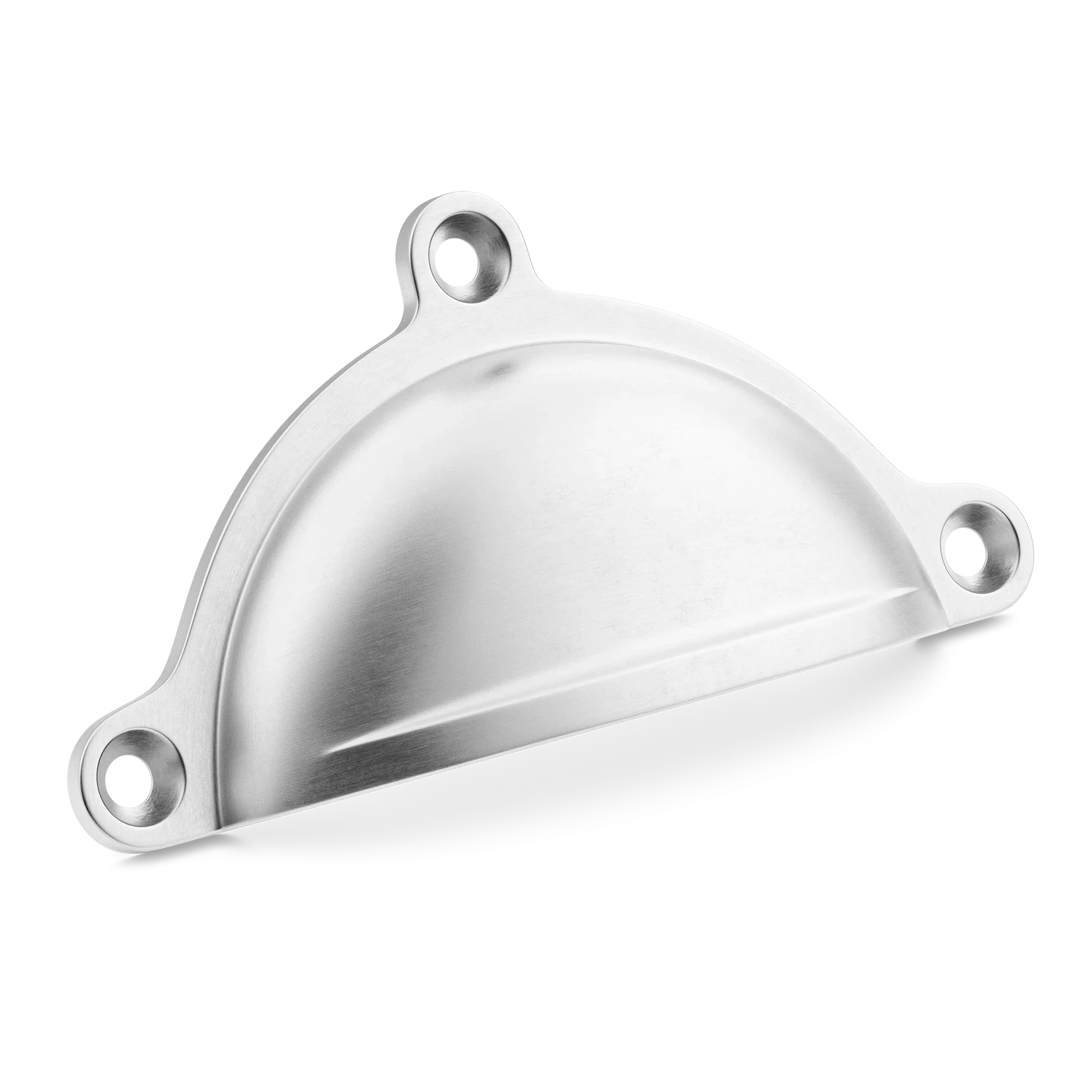 Armac Martin Cotswold Drawer Cup Pull in 98mm / Satin Chrome Plate