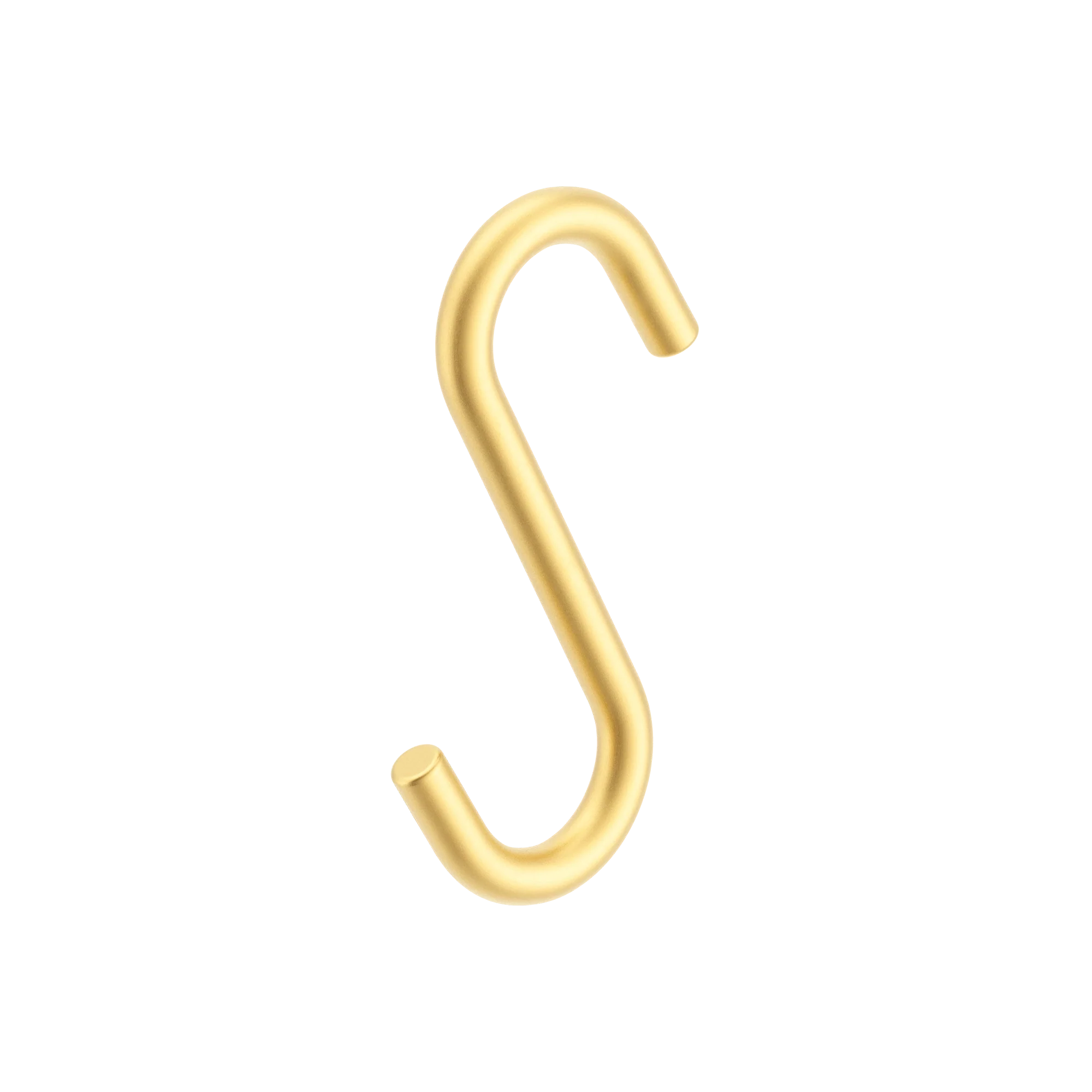 Armac Martin Cotswold Slim S Hook in Satin Brass Lacquered