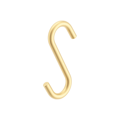 Armac Martin Cotswold Slim S Hook in Satin Brass Unlacquered