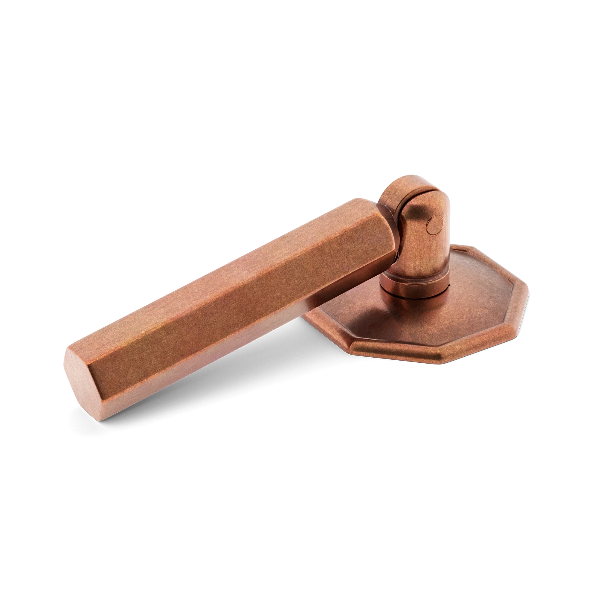 Armac Martin Crossways Hex Drop Handle in 38mm / Aged Copper