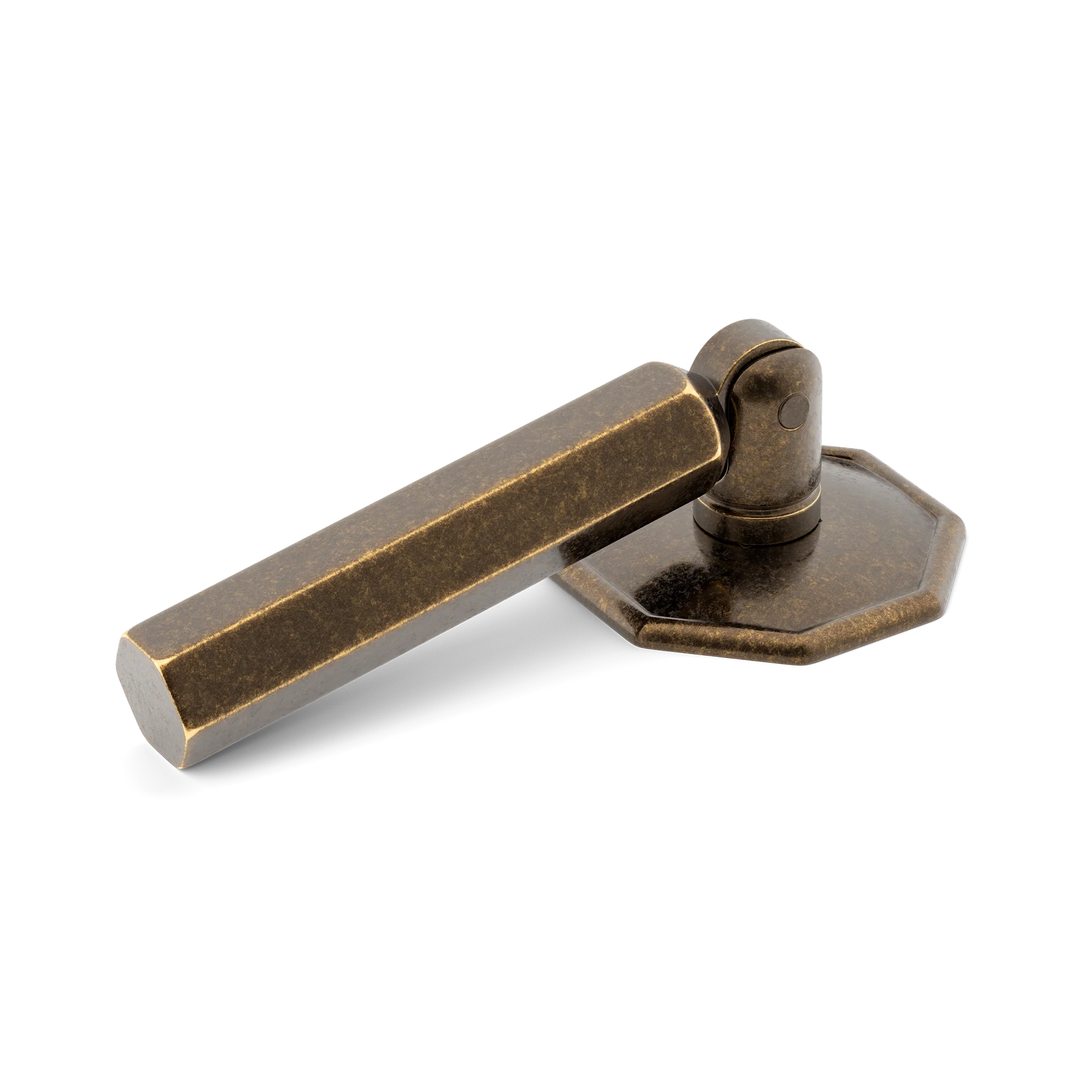 Armac Martin Crossways Hex Drop Handle in 38mm / Dark Aged Brass