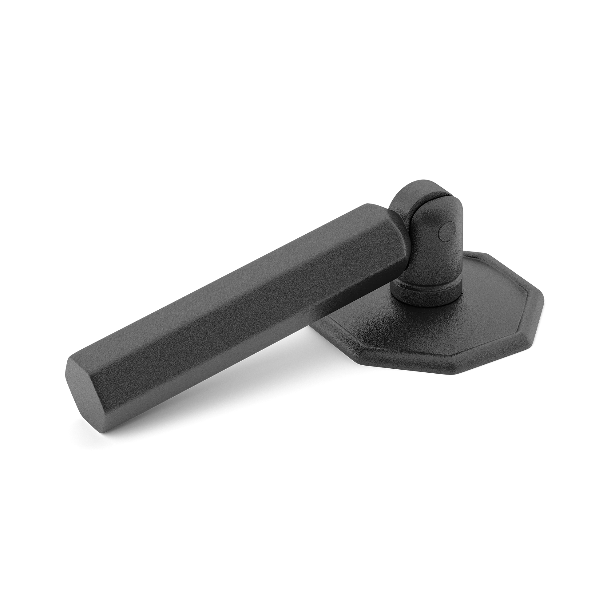 Armac Martin Crossways Hex Drop Handle in 38mm / Matt Black Lacquered