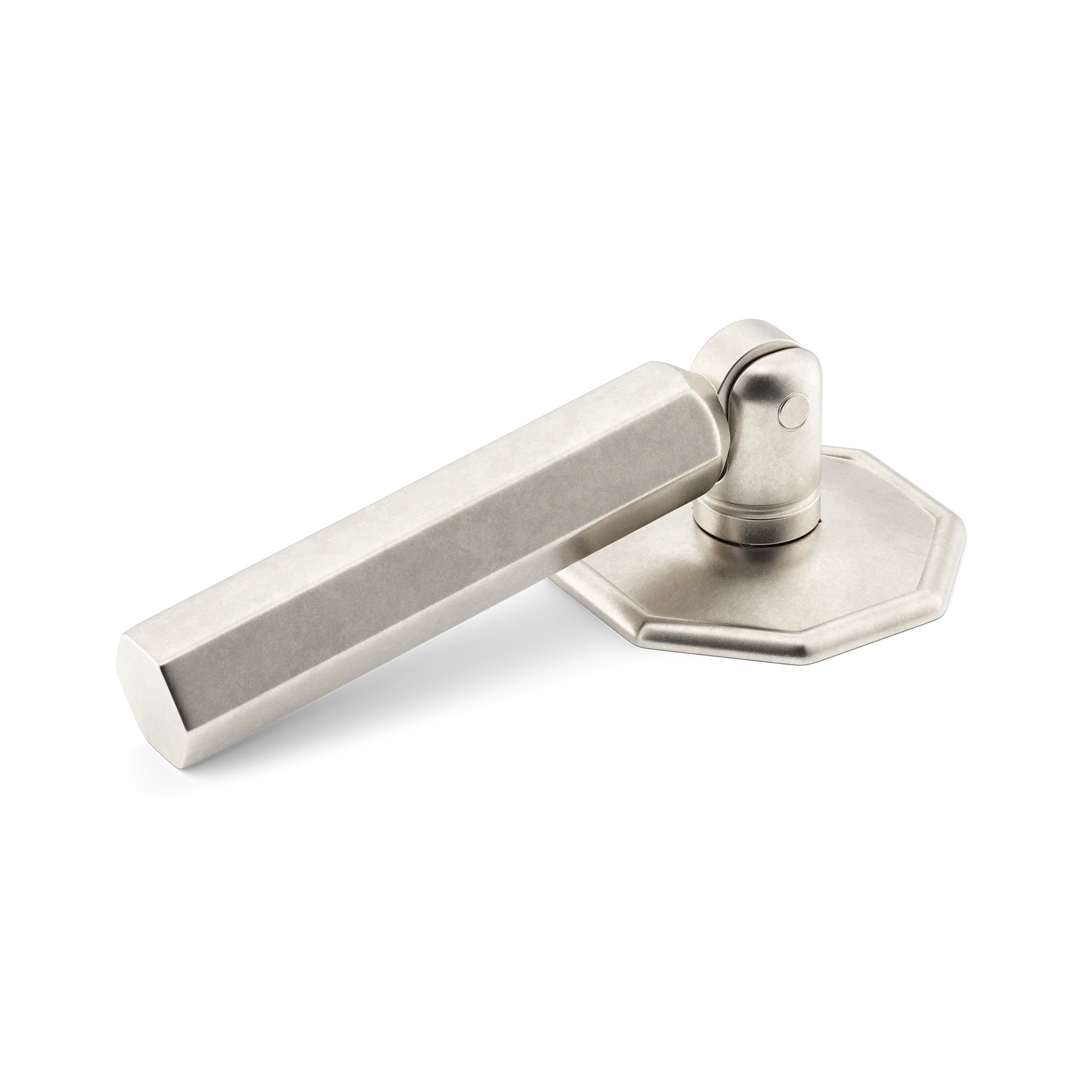 Armac Martin Crossways Hex Drop Handle in 38mm / Barrelled Nickel Plate