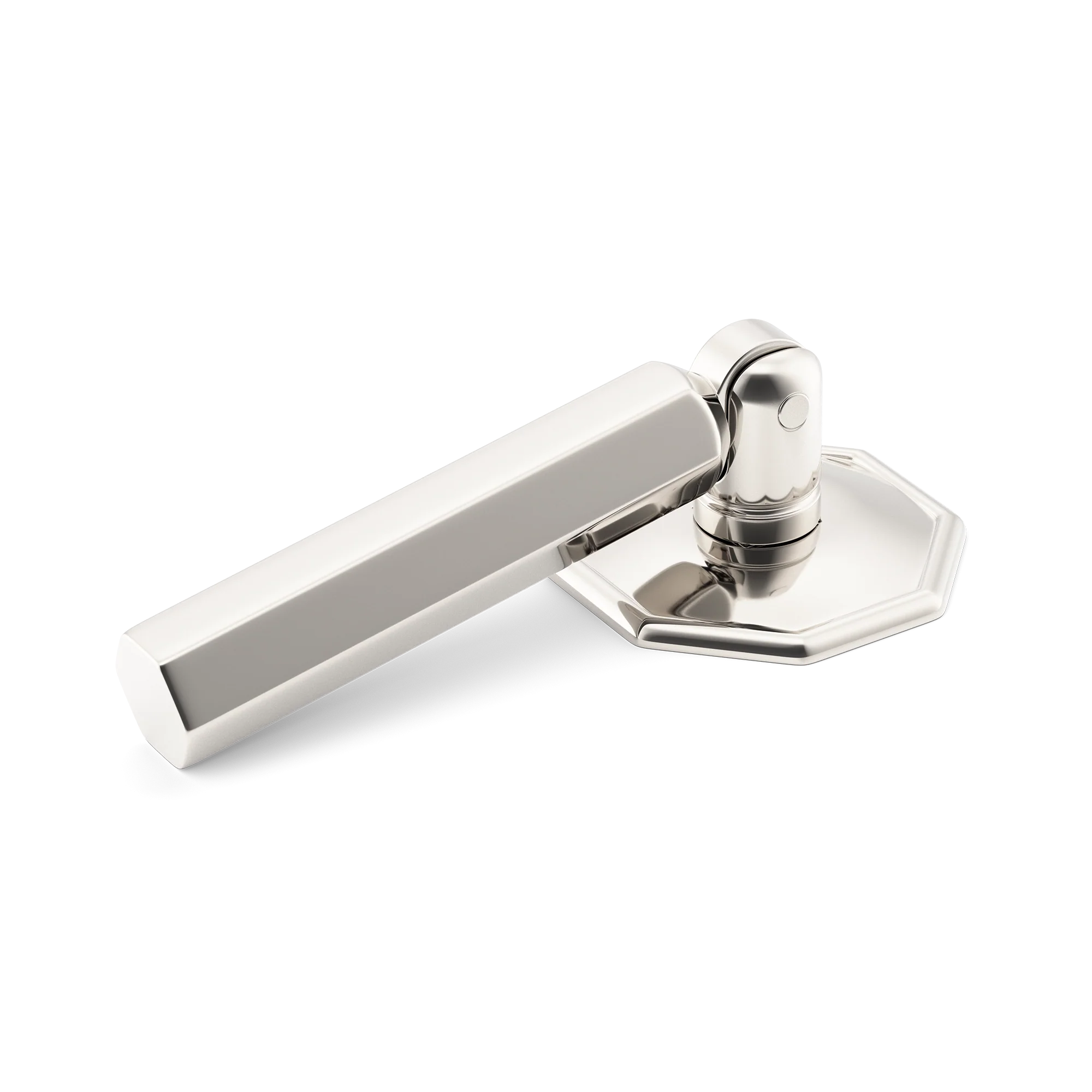 Armac Martin Crossways Hex Drop Handle in 38mm / Polished Nickel Plate