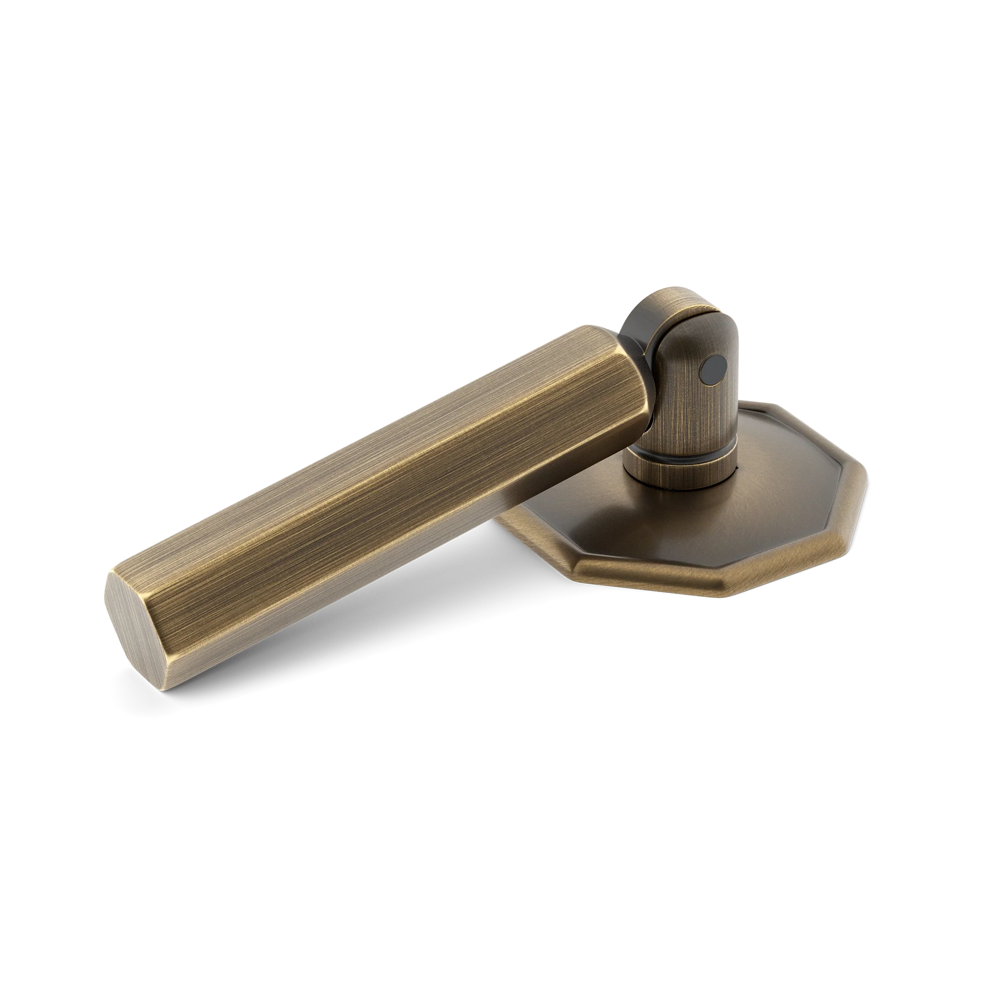 Armac Martin Crossways Hex Drop Handle in 38mm / Satin Antique Satin Lacquered