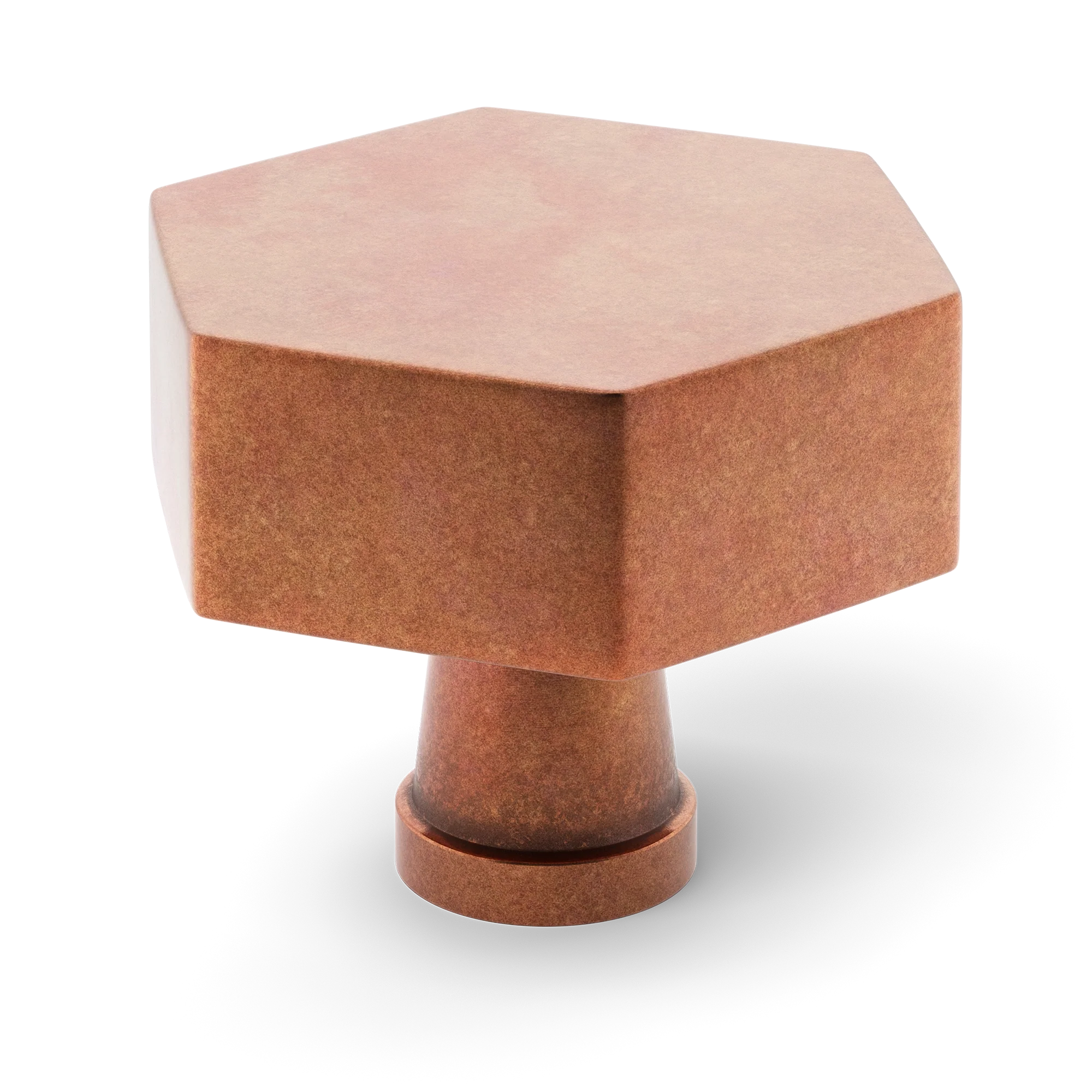 Armac Martin Crossways Cabinet Knob in 32mm / Aged Copper