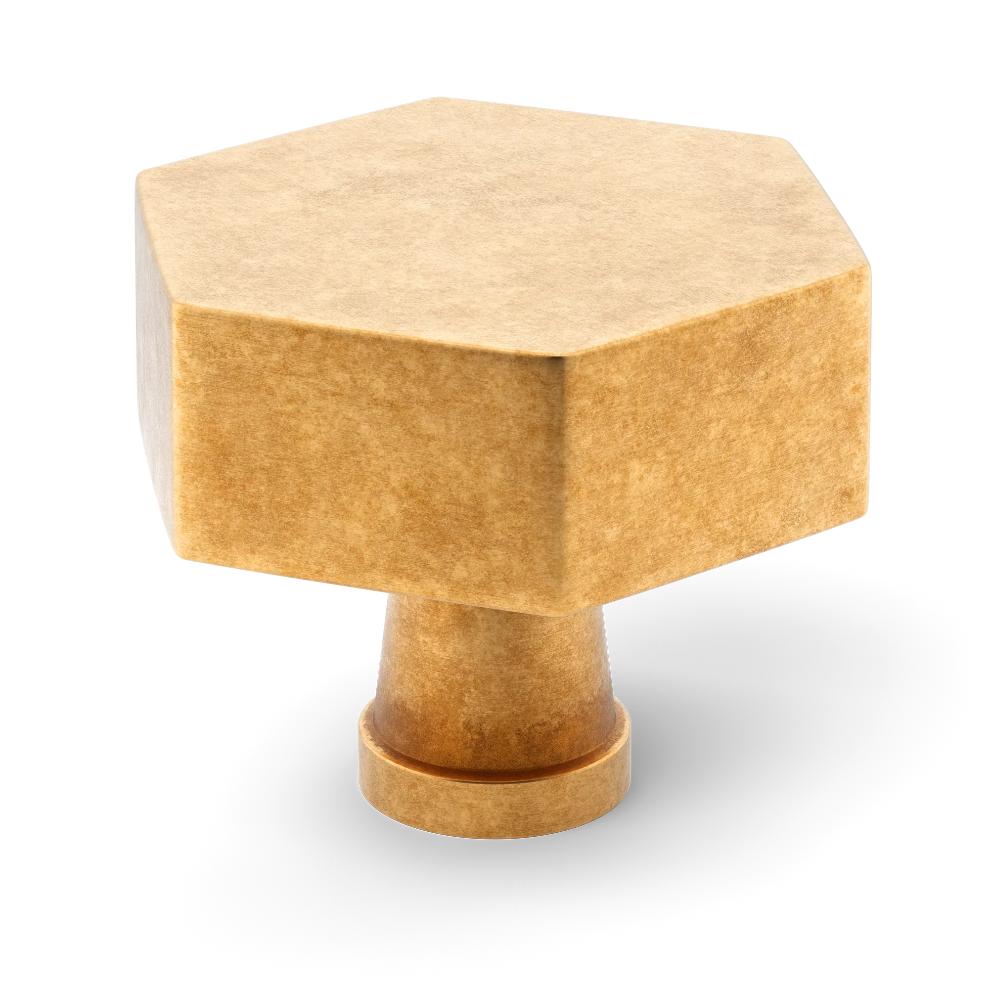 Armac Martin Crossways Cabinet Knob in 32mm / Burnished Brass