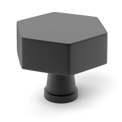 Armac Martin Crossways Cabinet Knob in 32mm / Matt Black Lacquered