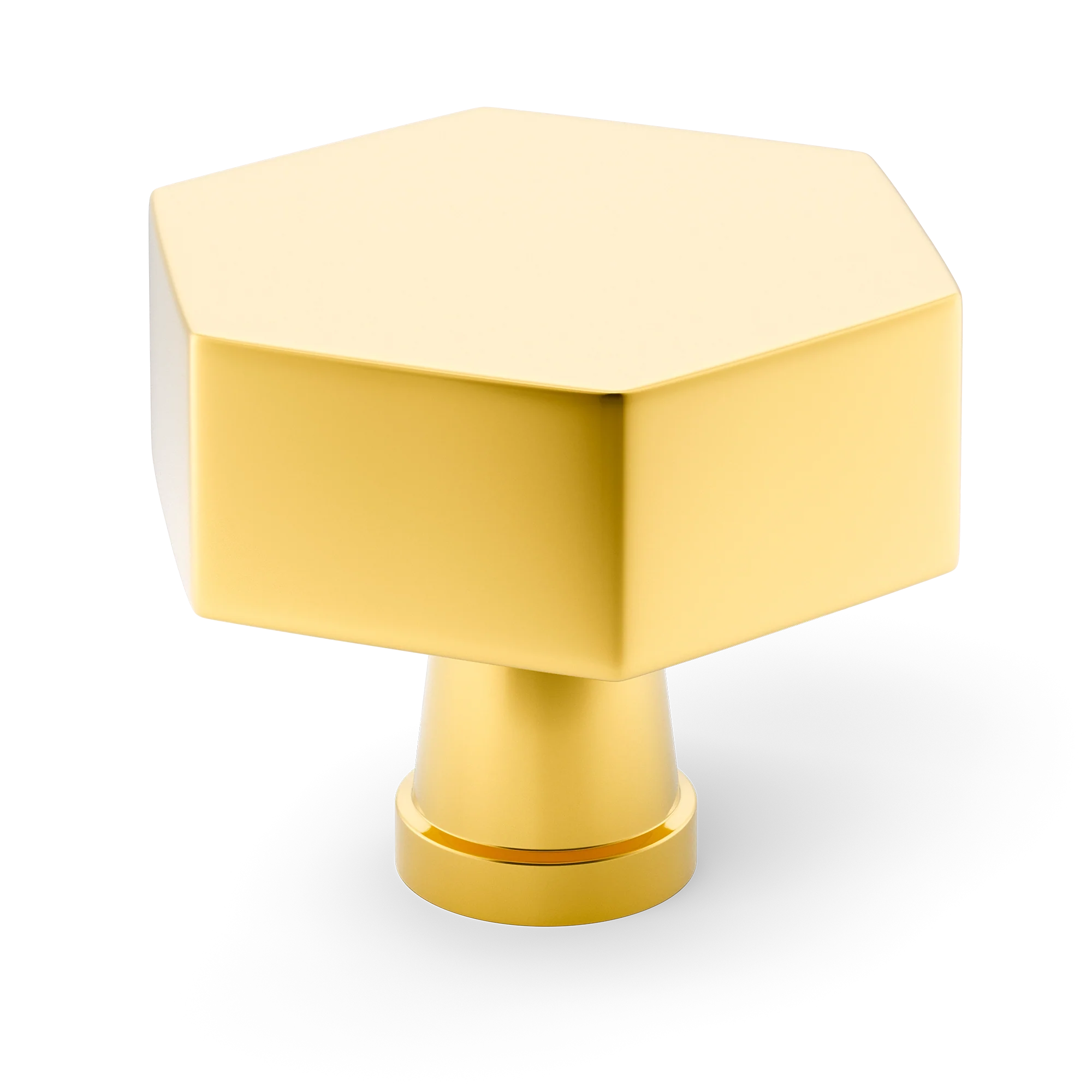 Armac Martin Crossways Cabinet Knob in 32mm / Polished Brass Lacquered
