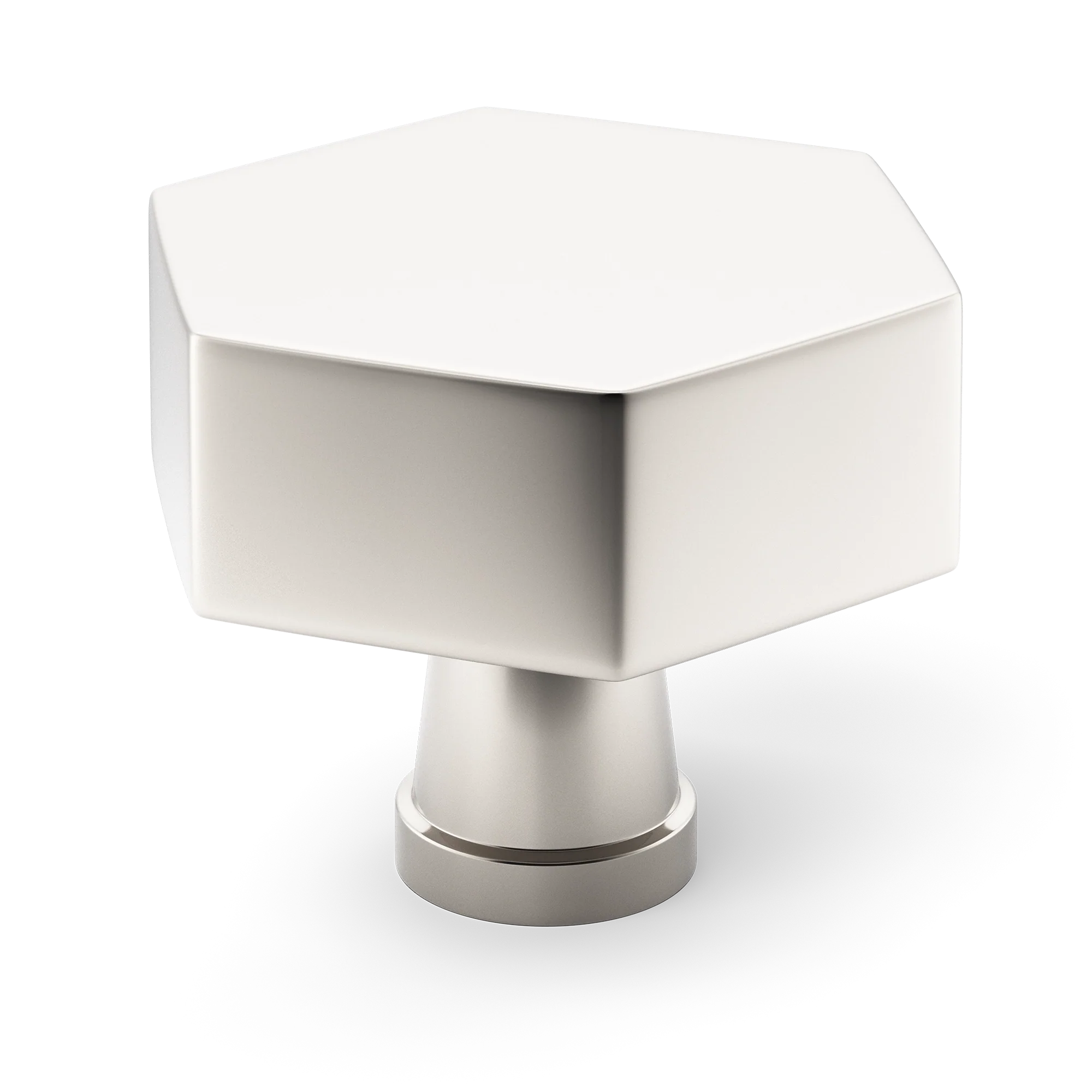 Armac Martin Crossways Cabinet Knob in 32mm / Polished Nickel Plate