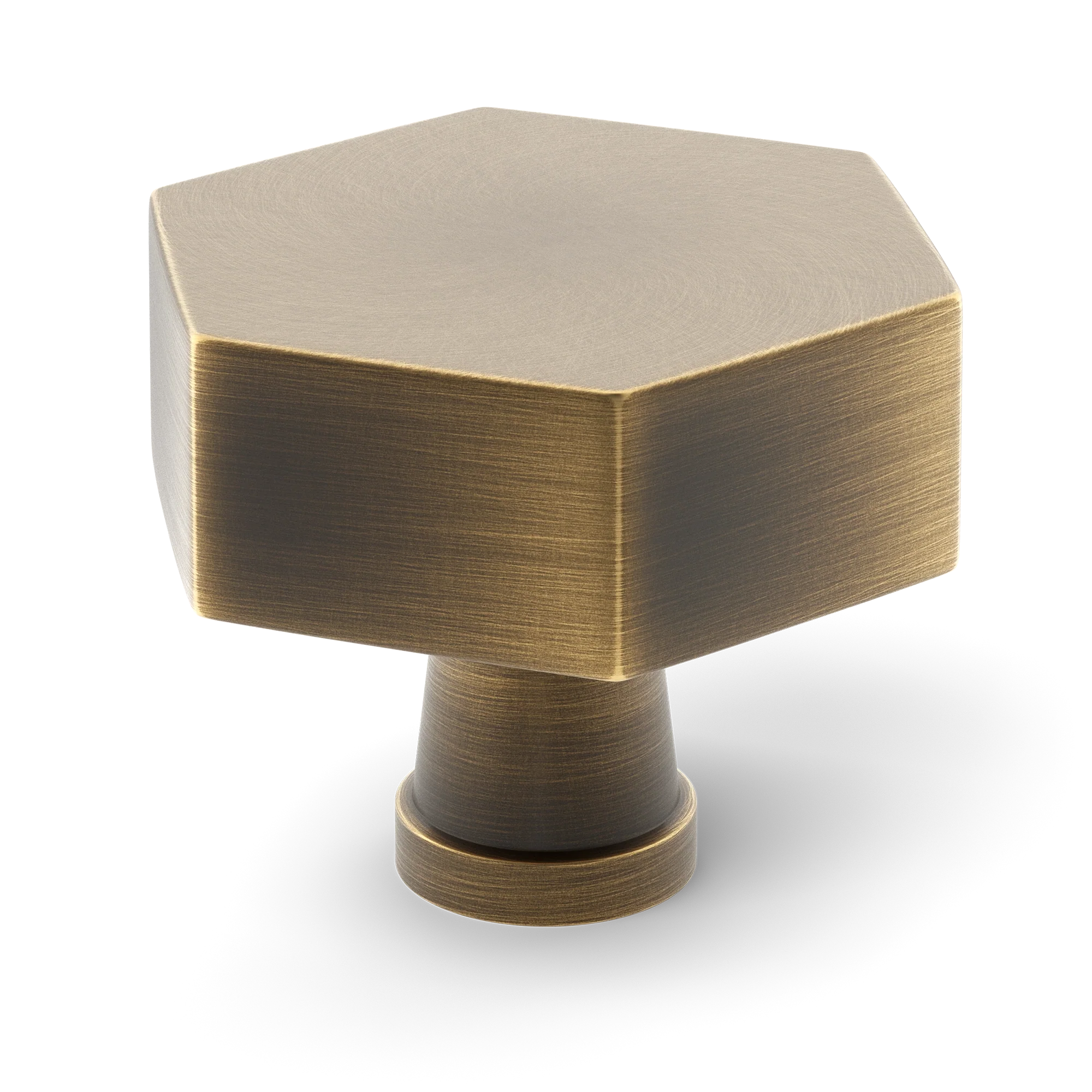 Armac Martin Crossways Cabinet Knob in 32mm / Satin Antique Satin Lacquered
