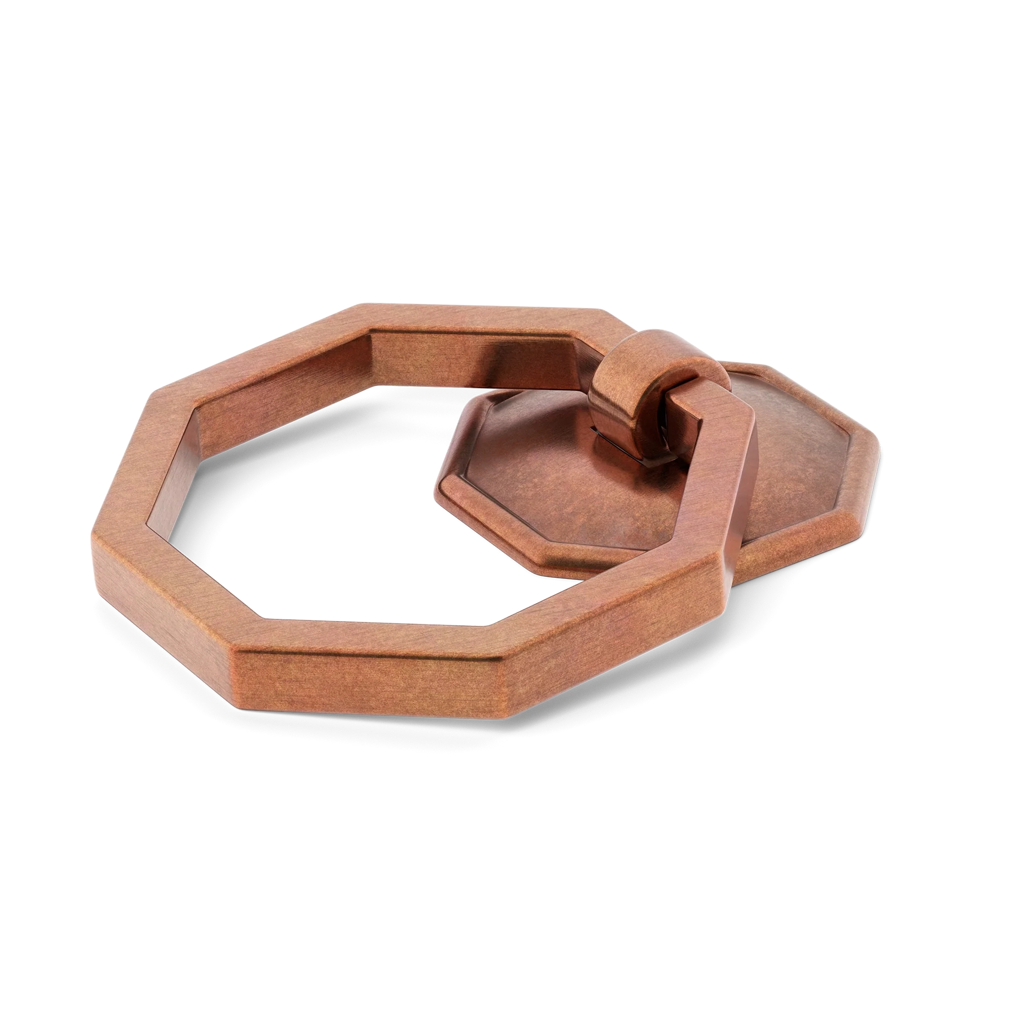 Armac Martin Crossways Cabinet Ring Pull in 36mm / Aged Copper