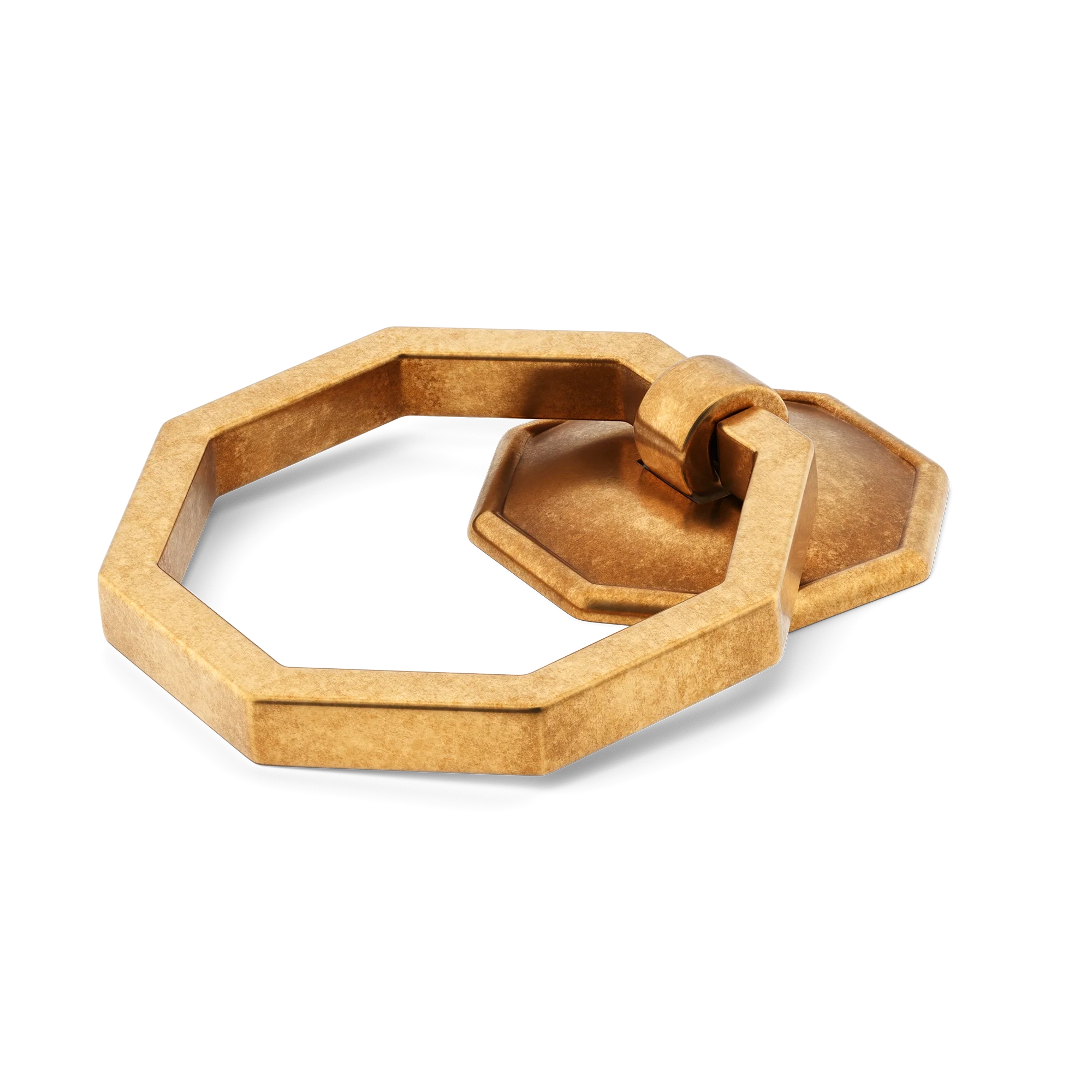 Armac Martin Crossways Cabinet Ring Pull in 36mm / Burnished Brass