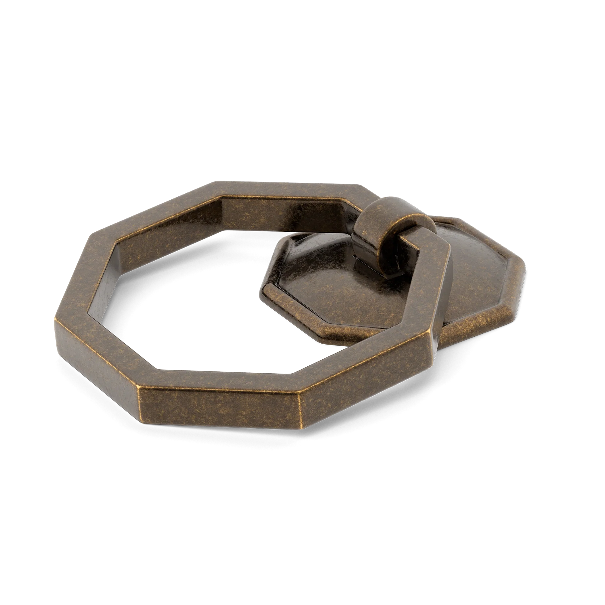Armac Martin Crossways Cabinet Ring Pull in 36mm / Dark Aged Brass