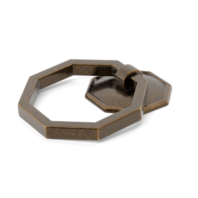 Armac Martin Crossways Cabinet Ring Pull in 36mm / Dark Aged Brass