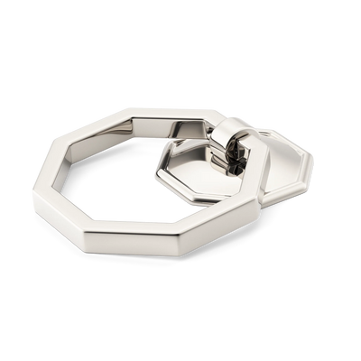 Armac Martin Crossways Cabinet Ring Pull in 36mm / Polished Nickel Plate