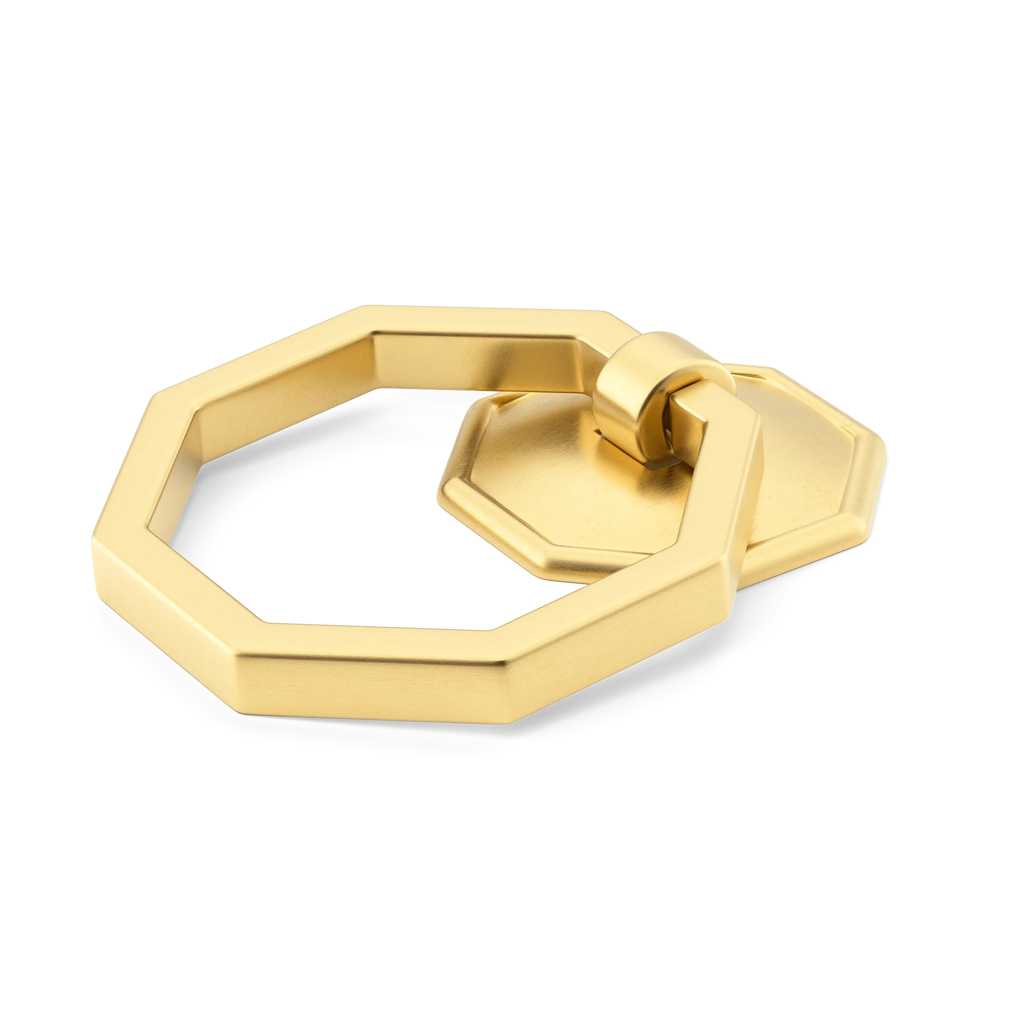 Armac Martin Crossways Cabinet Ring Pull in 36mm / Satin Brass Satin Lacquered