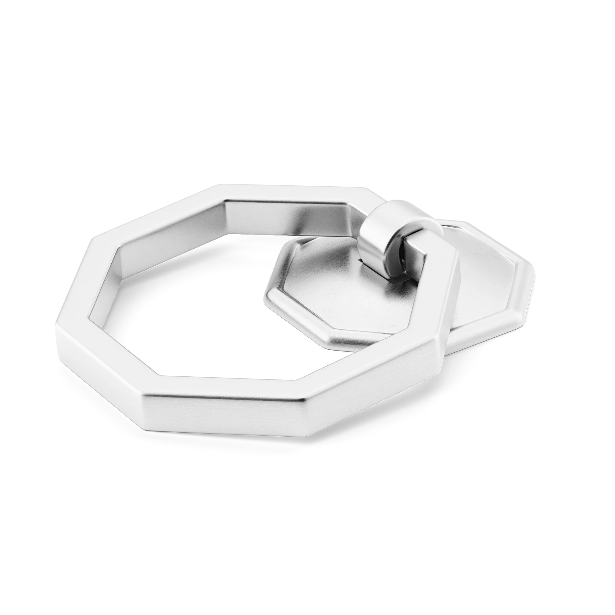 Armac Martin Crossways Cabinet Ring Pull in 36mm / Satin Chrome Plate