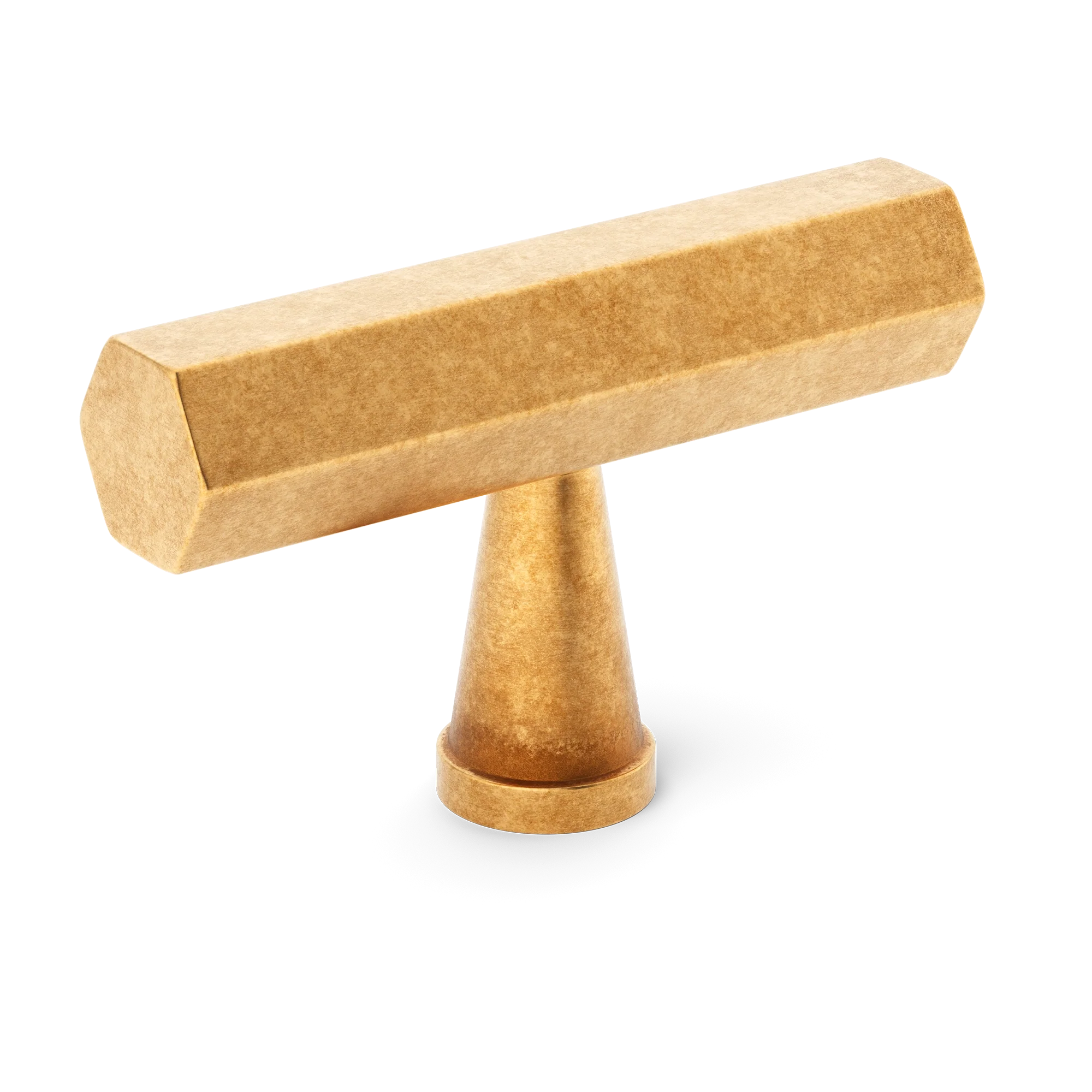 Armac Martin Crossways T-bar Handle in 55mm / Burnished Brass