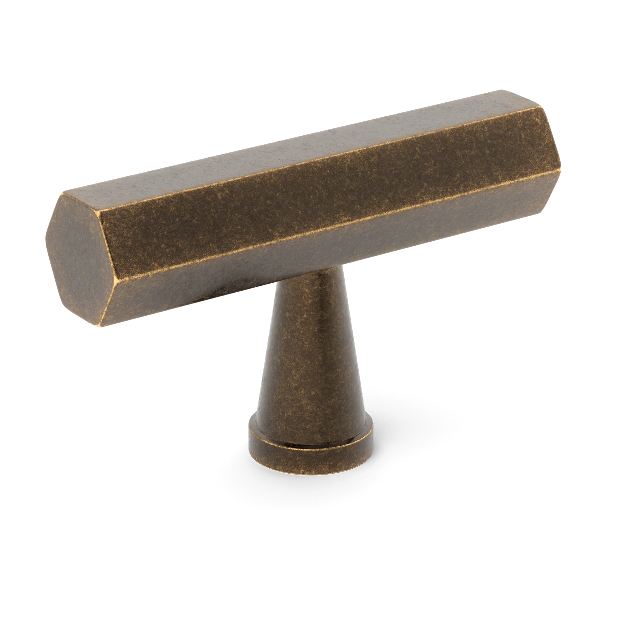 Armac Martin Crossways T-bar Handle in 55mm / Dark Aged Brass