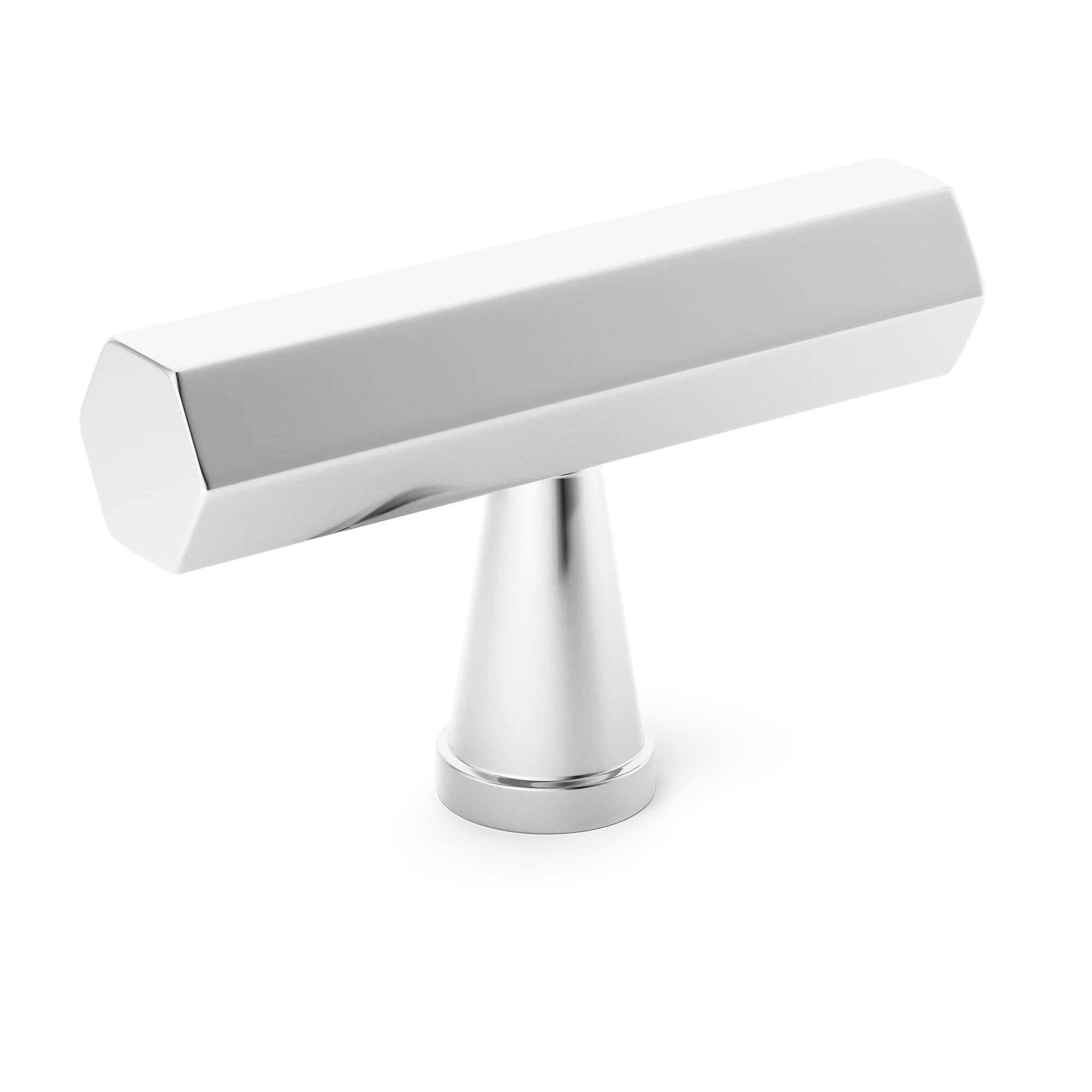 Armac Martin Crossways T-bar Handle in 55mm / Polished Chrome Plate